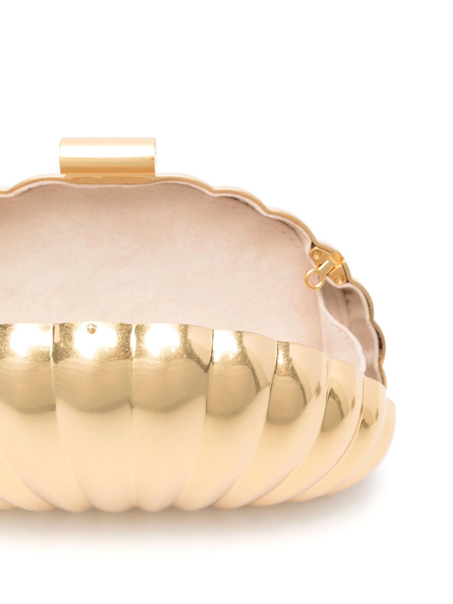 Monet shell-motif clutch bag