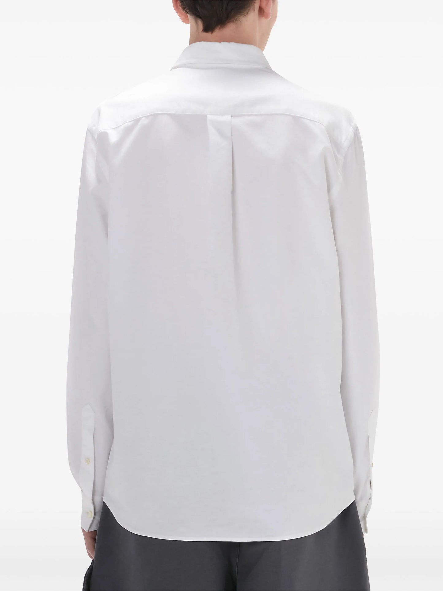 embroidered-logo cotton shirt