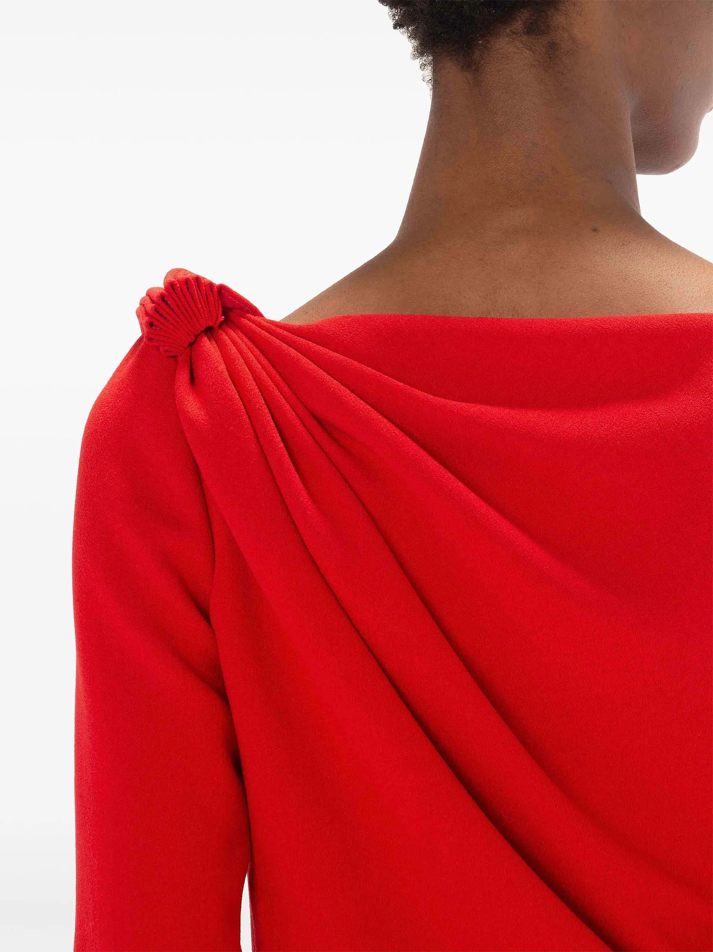 V-neck midi dress