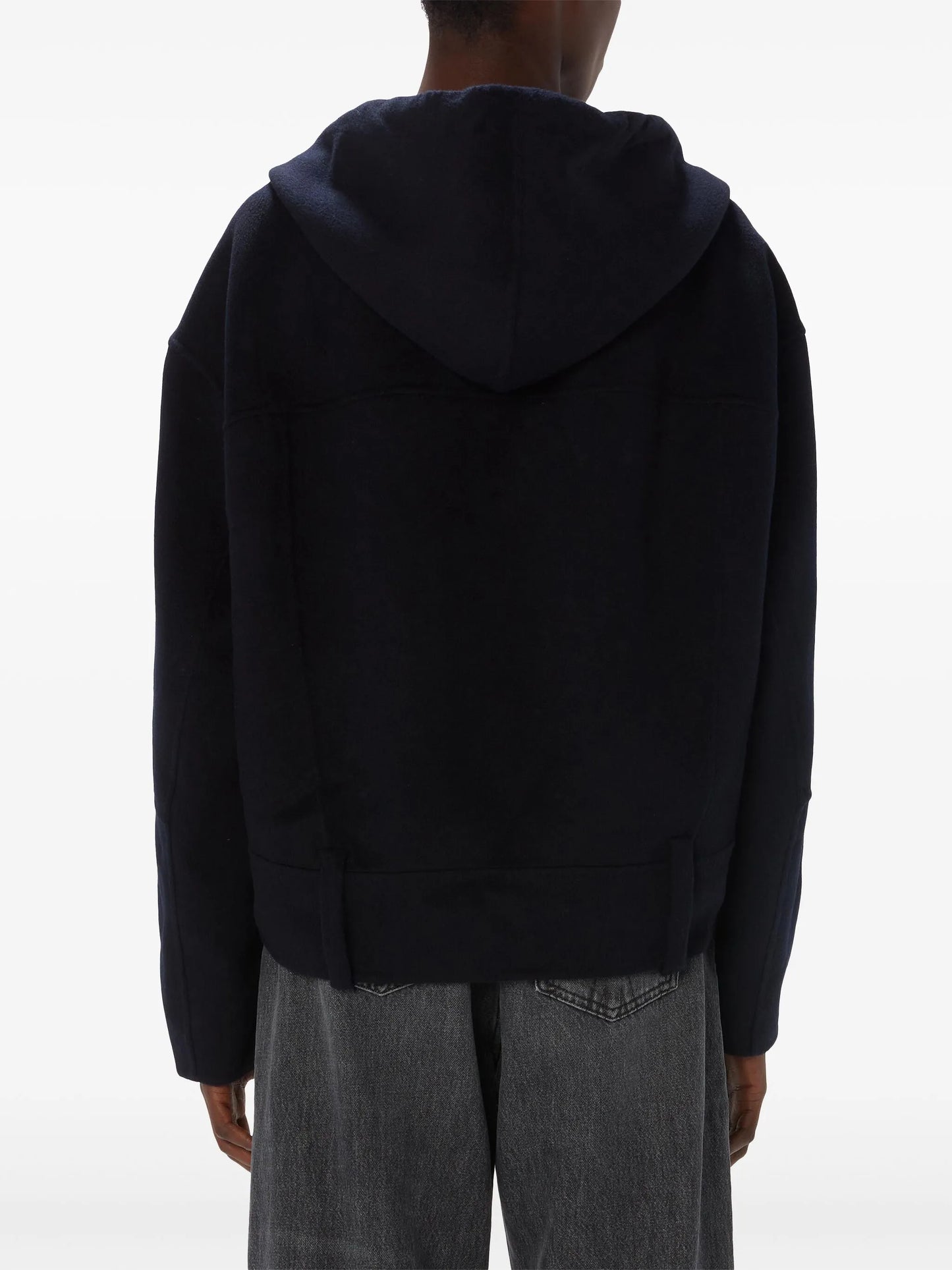 hooded wool jacket