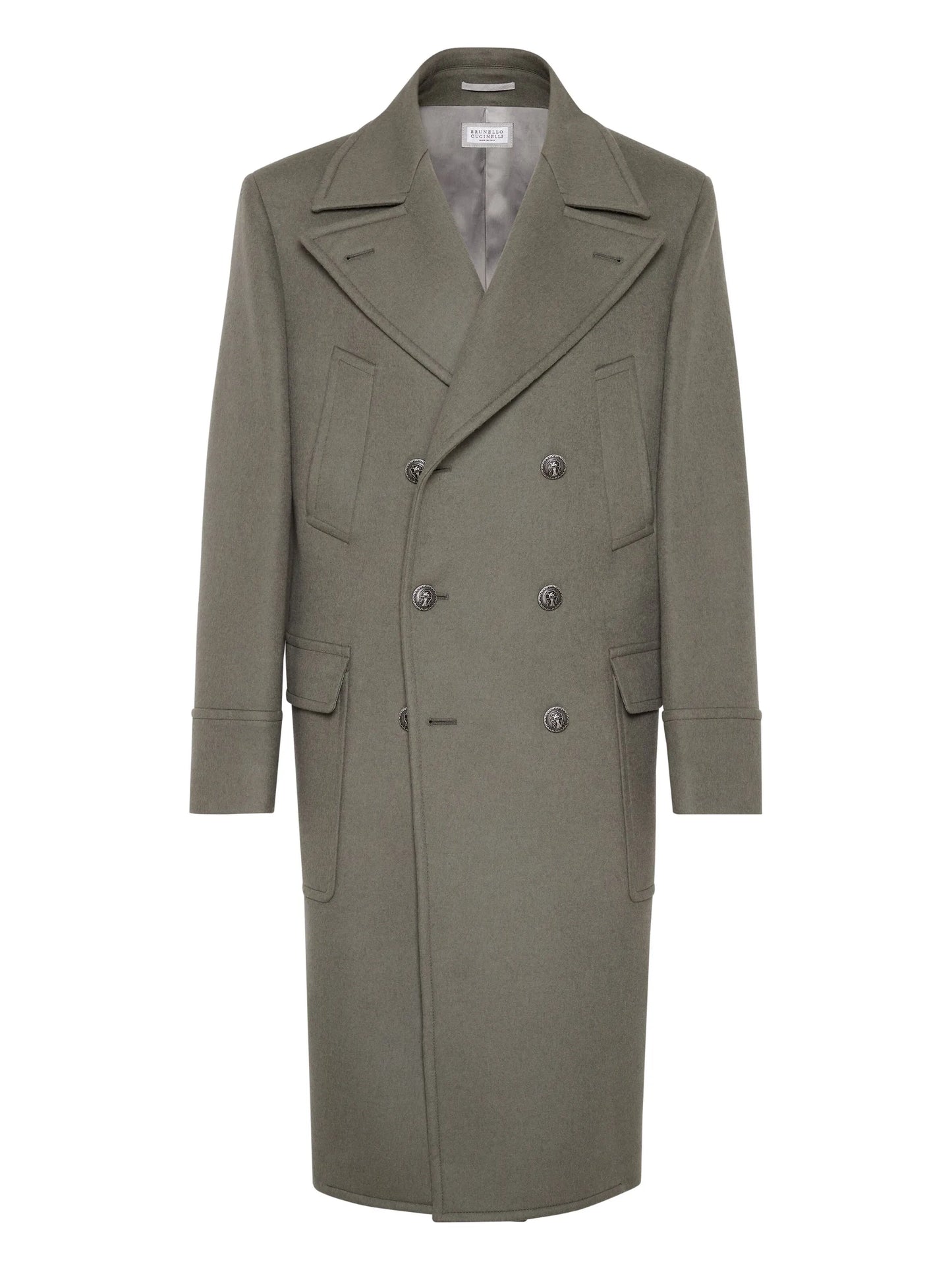 double-breasted wool coat