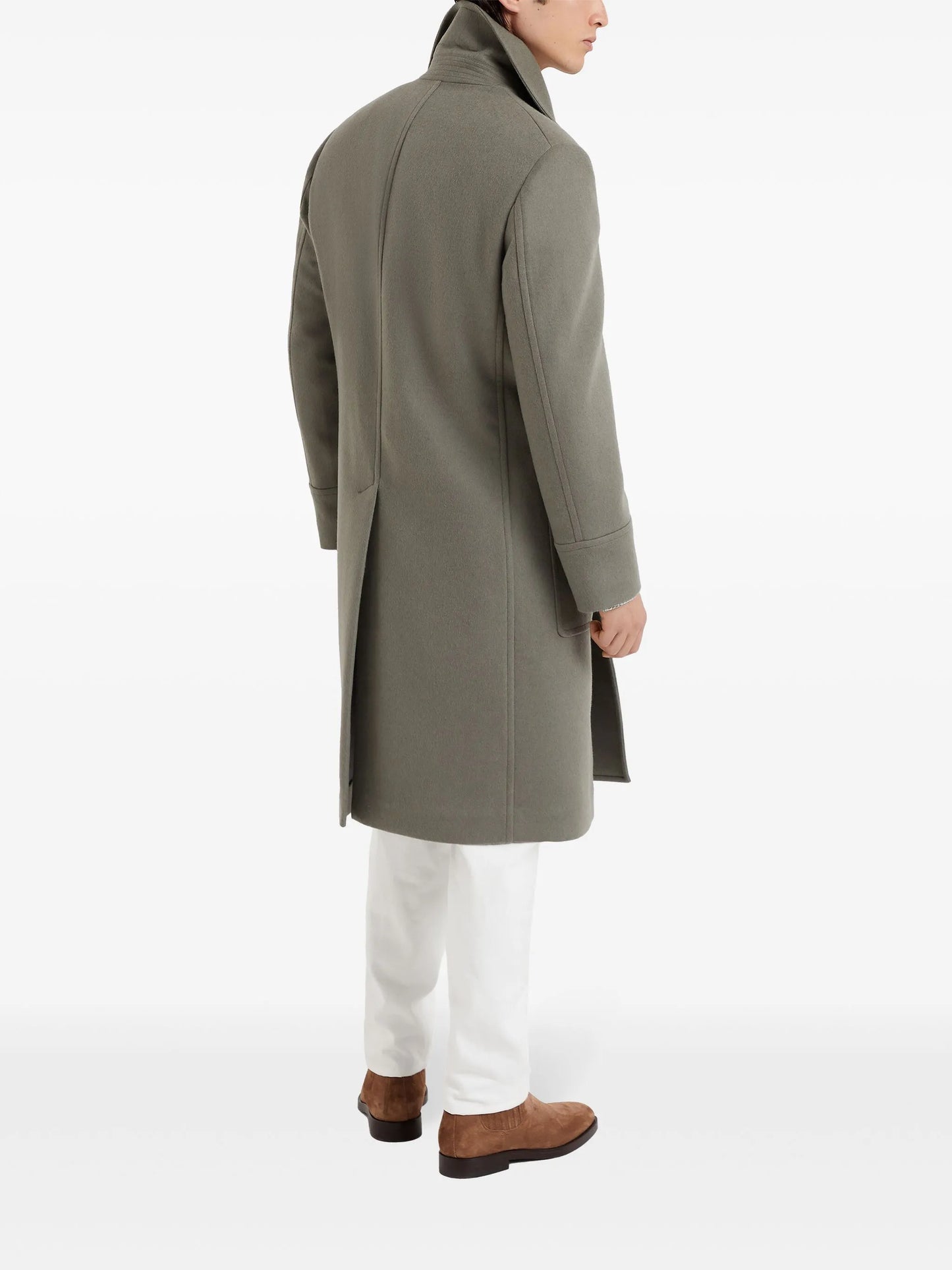 double-breasted wool coat