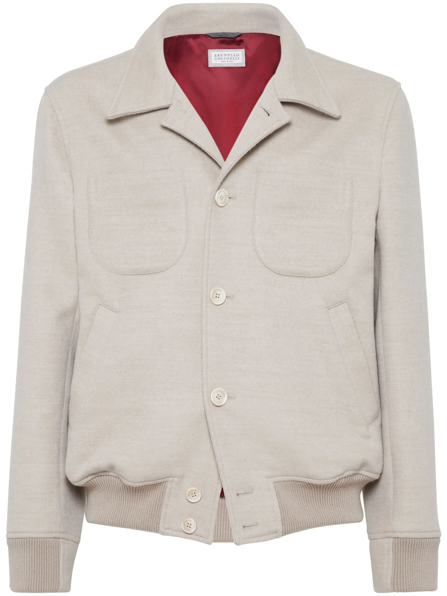 long-sleeve wool shirt jacket