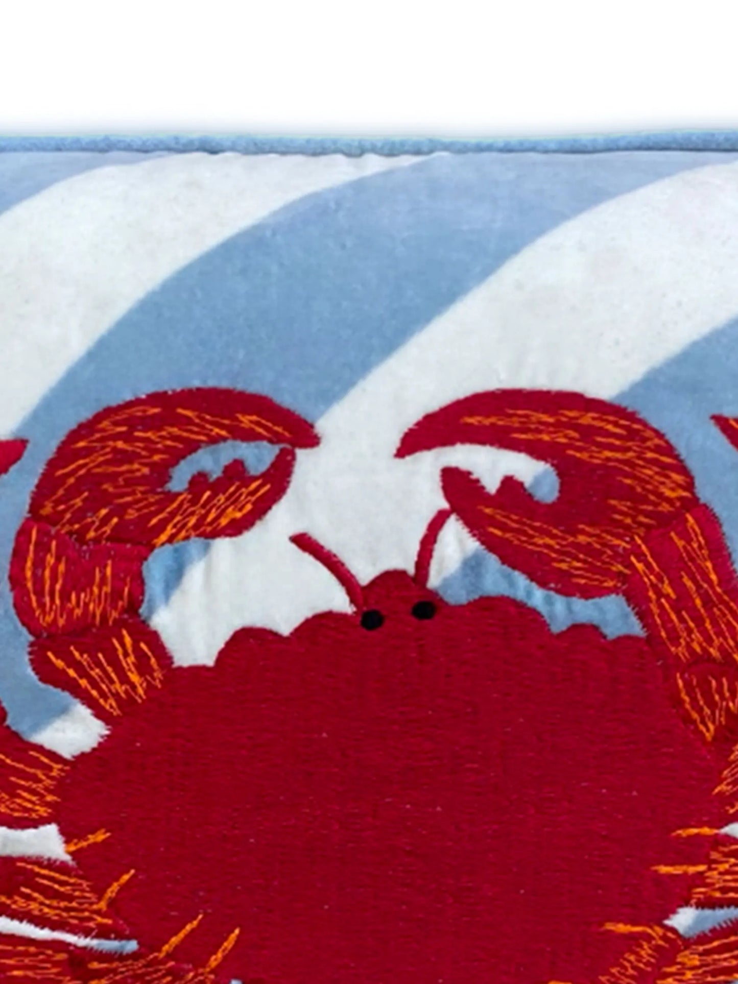Crab striped cushion (60cm x 40cm)