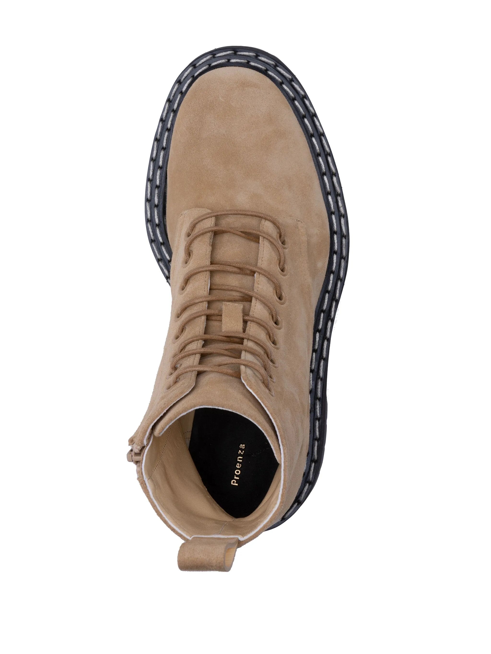 suede lace-up boots