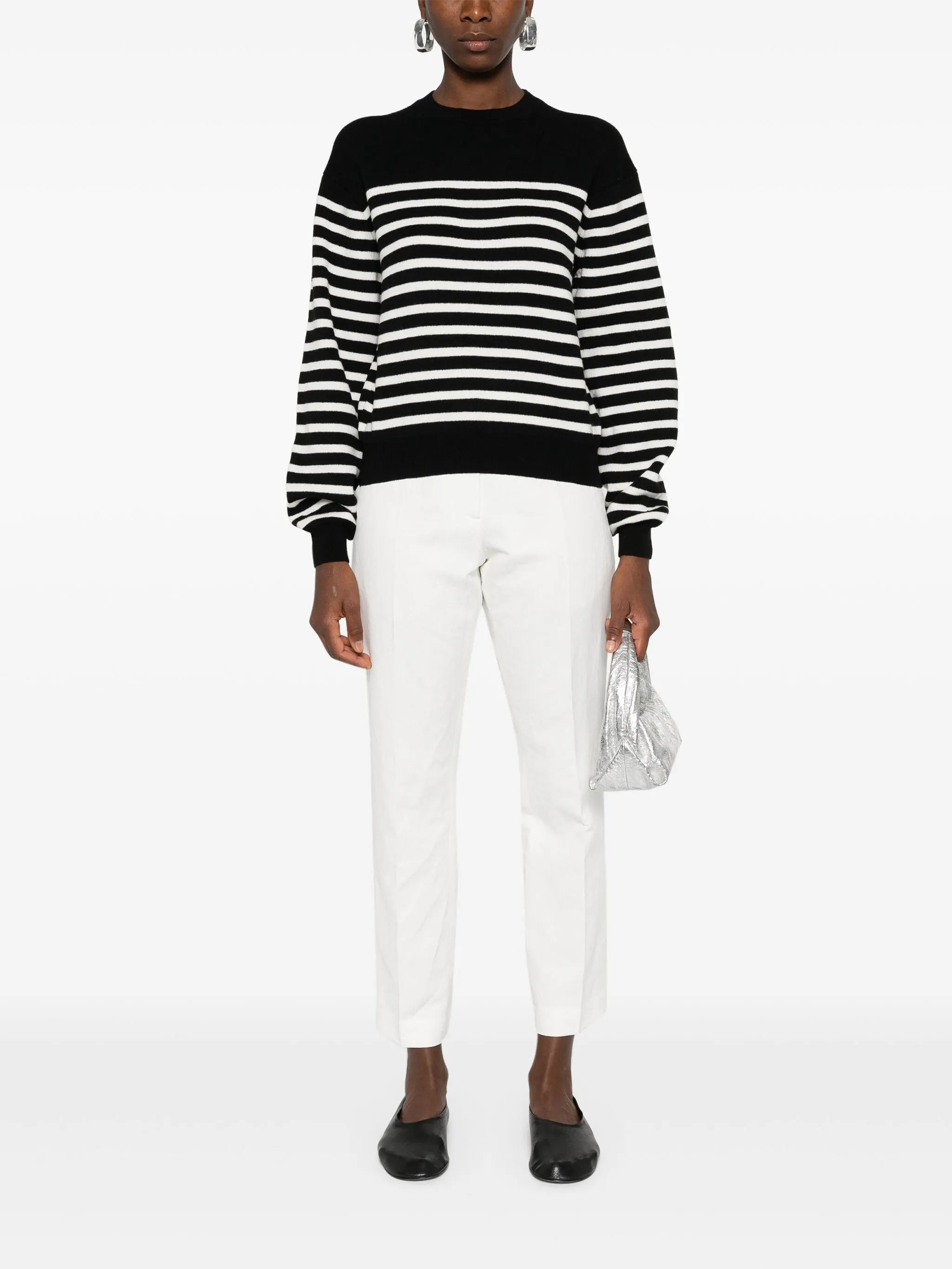 long-sleeve striped jumper