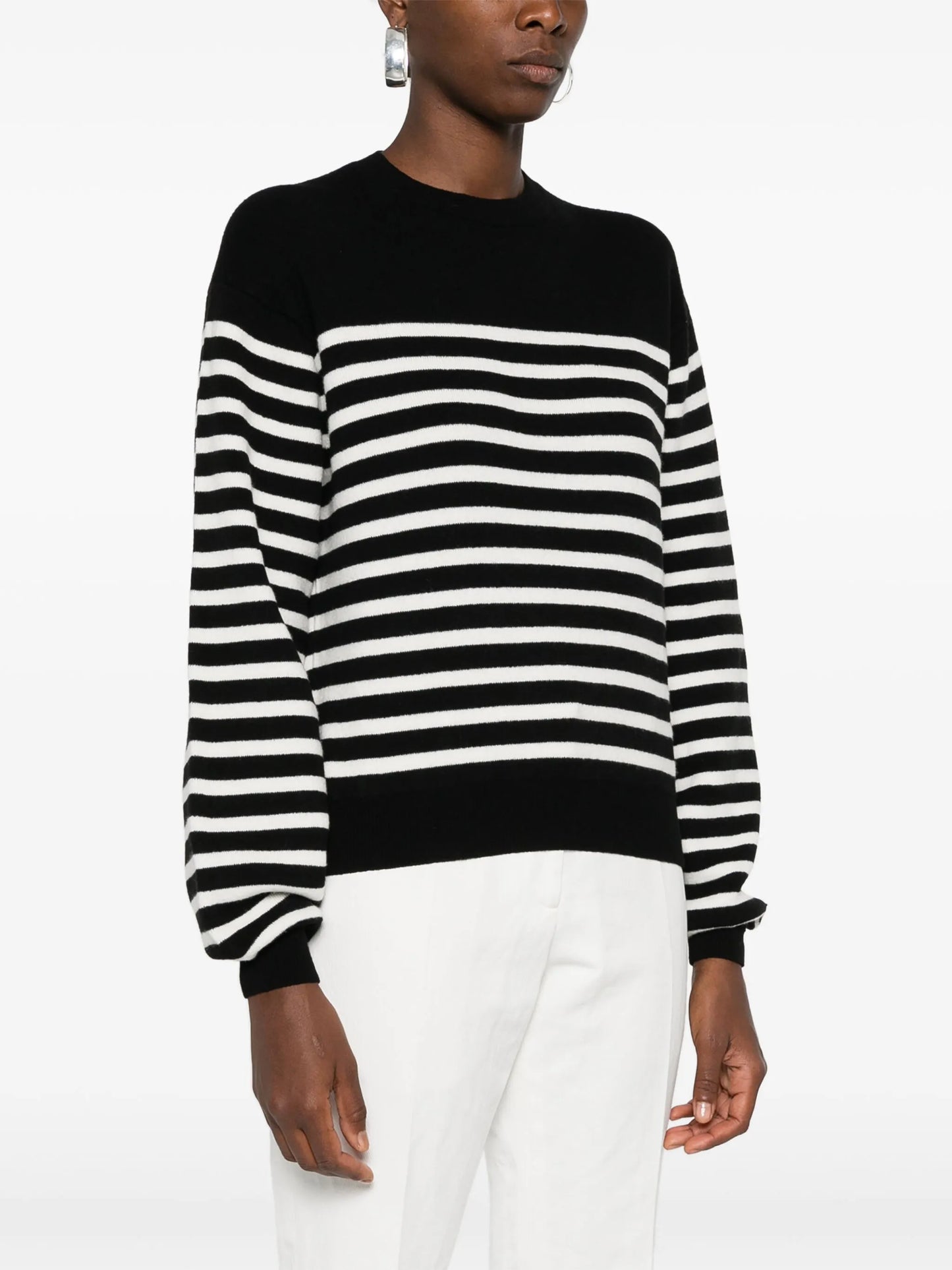 long-sleeve striped jumper