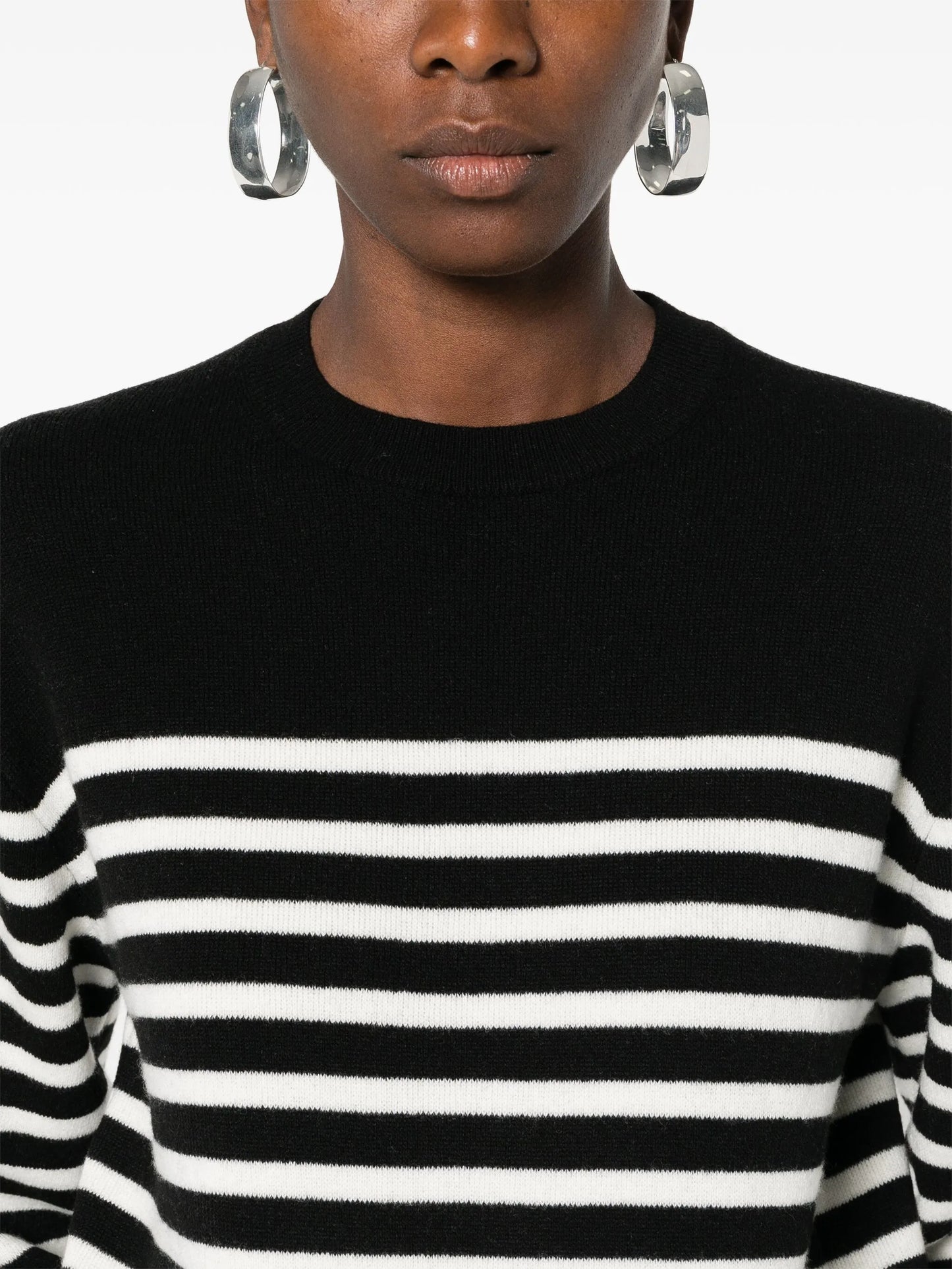 long-sleeve striped jumper