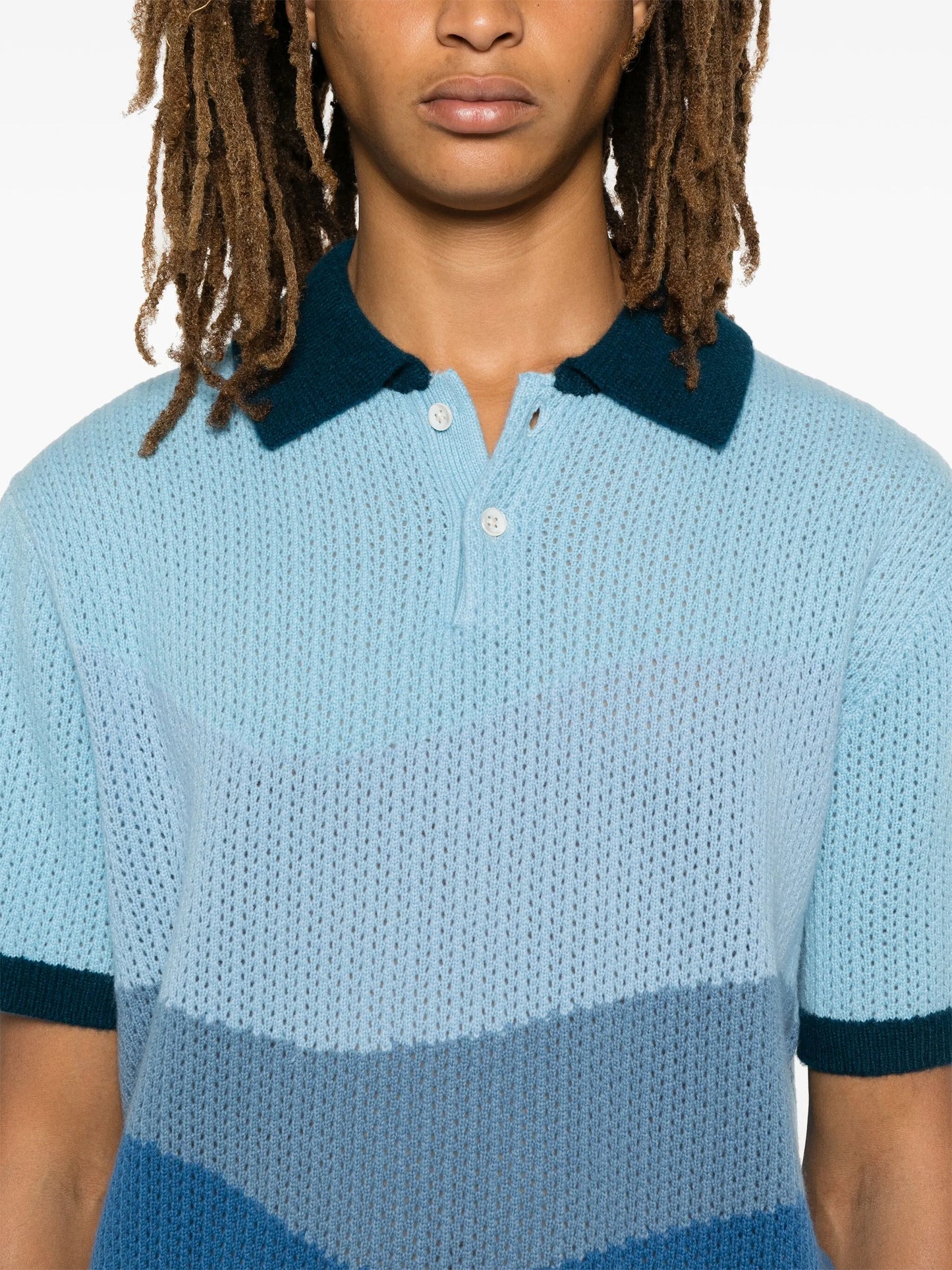 colourblock polo shirt