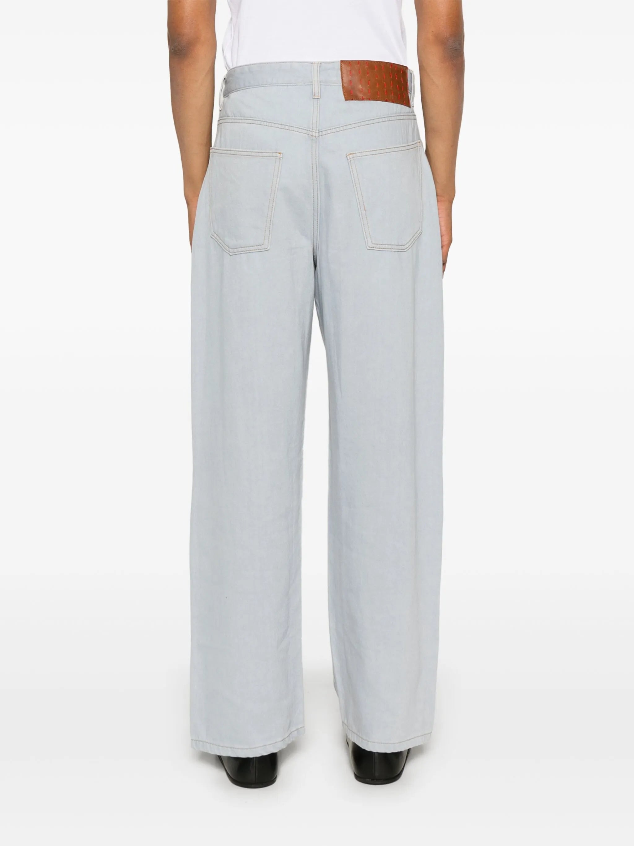 straight-leg jeans