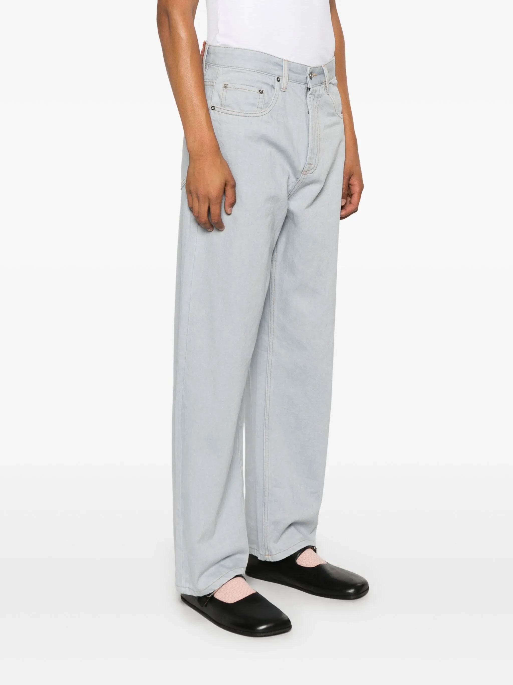 straight-leg jeans