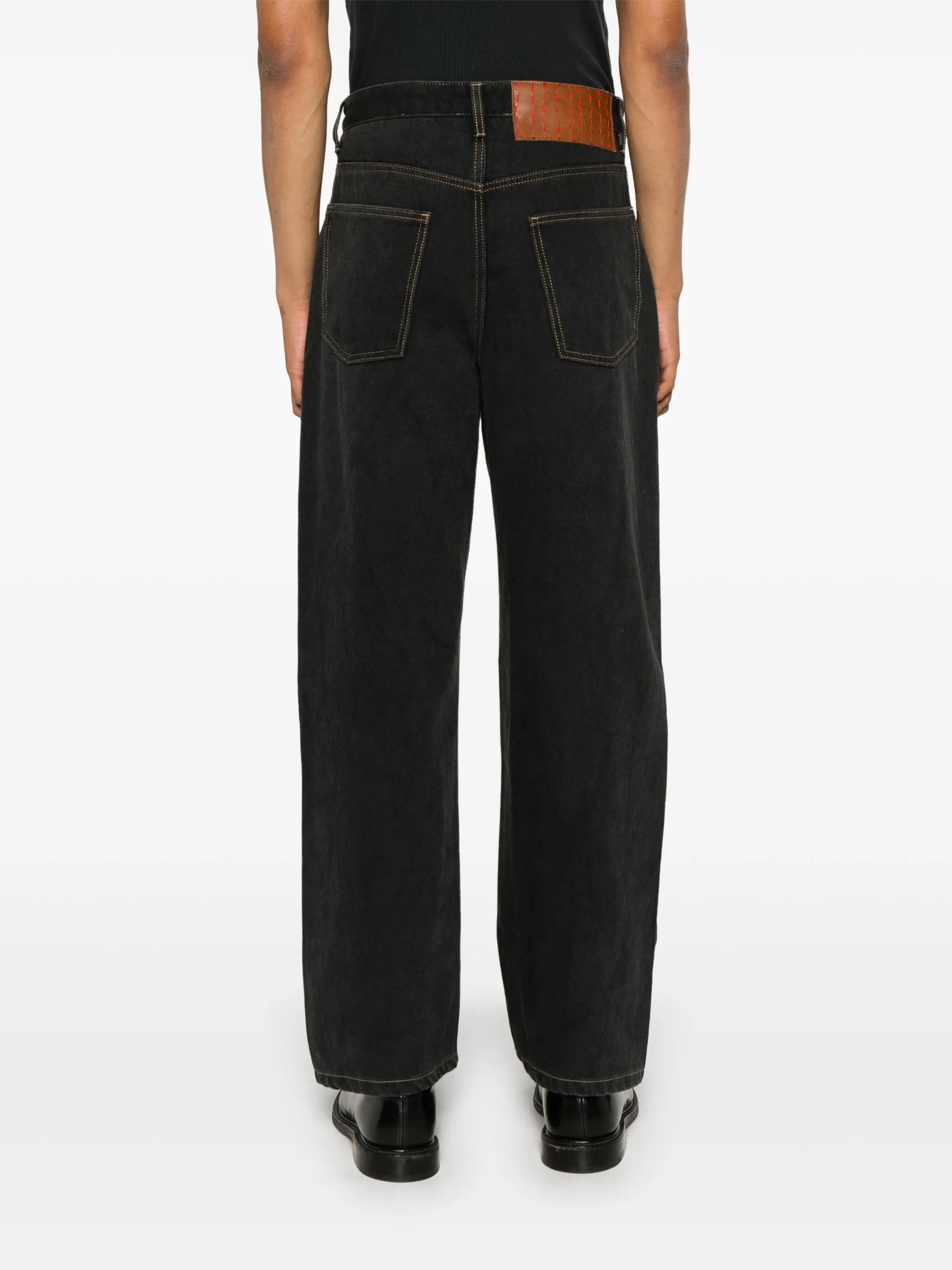 straight-leg jeans