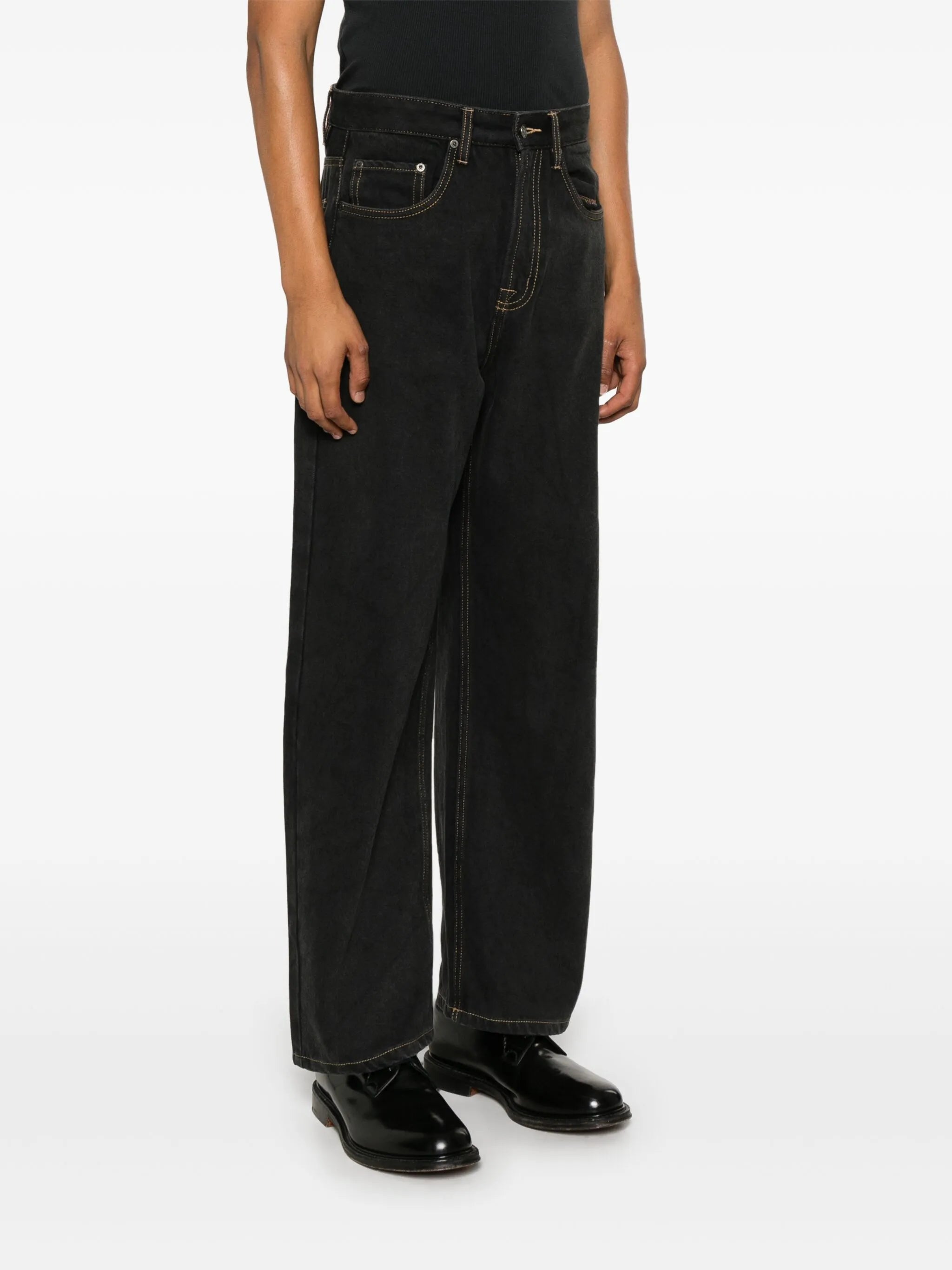 straight-leg jeans