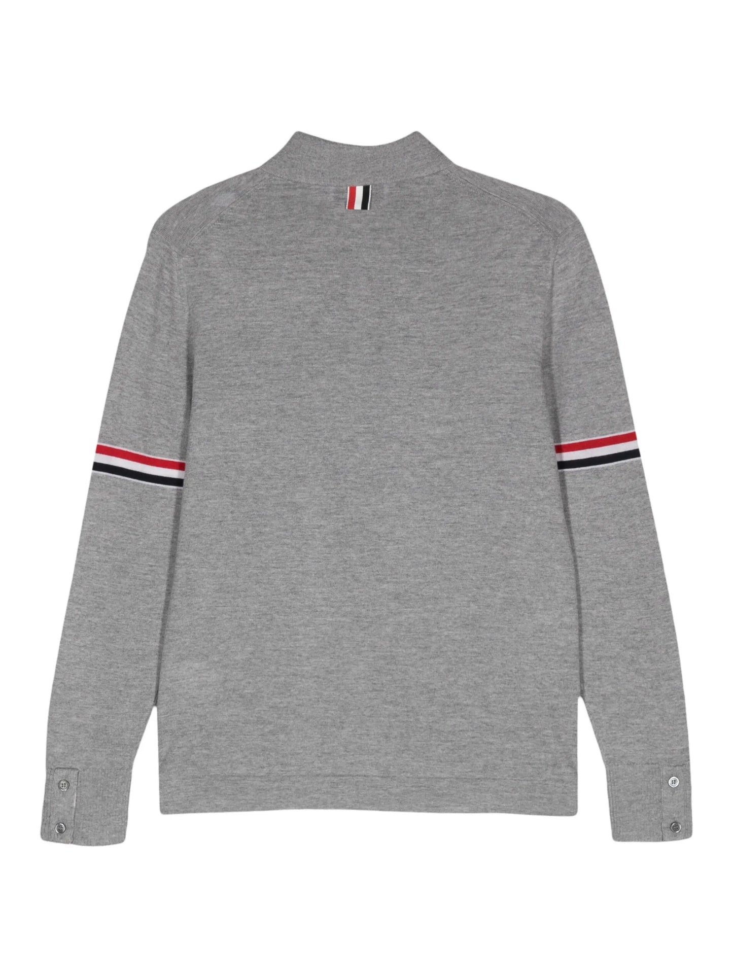 striped wool buttoned jumper