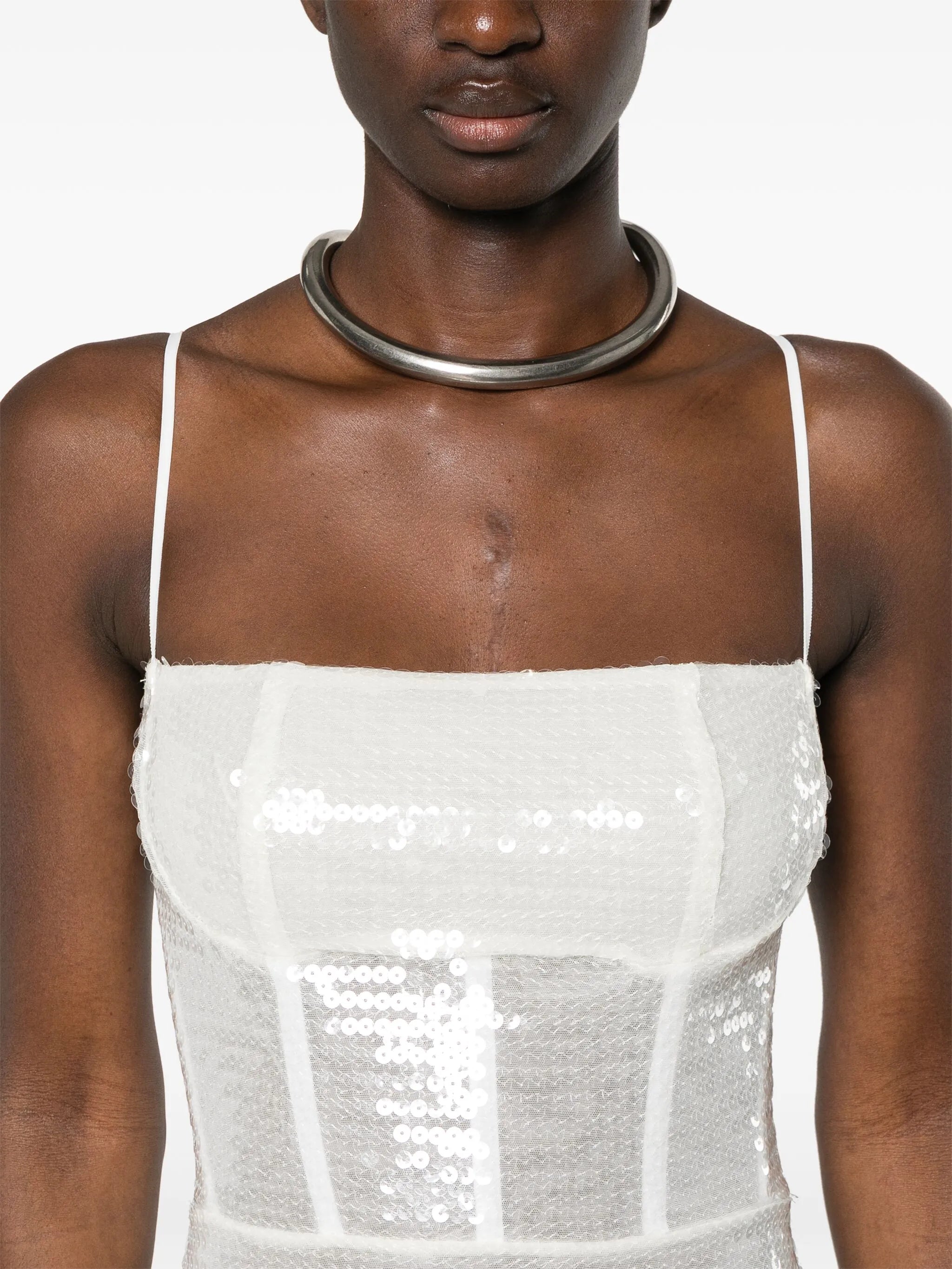 sequinned maxi dress