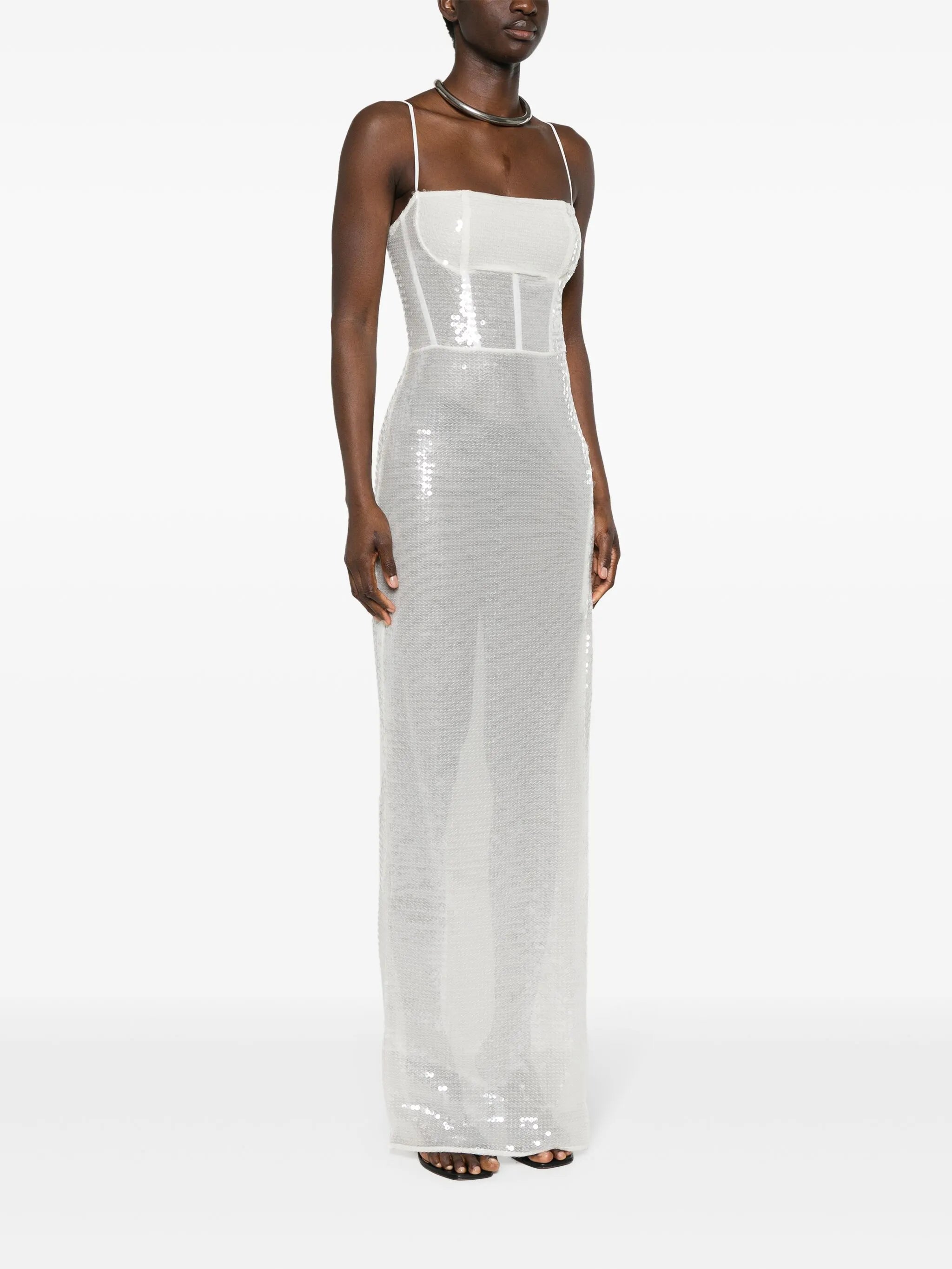 sequinned maxi dress