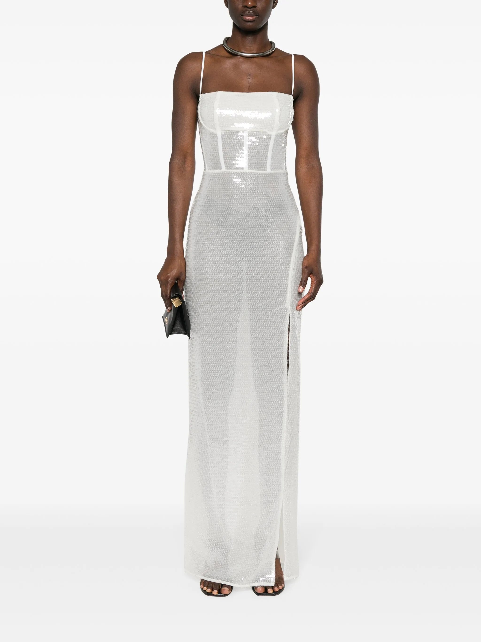 sequinned maxi dress