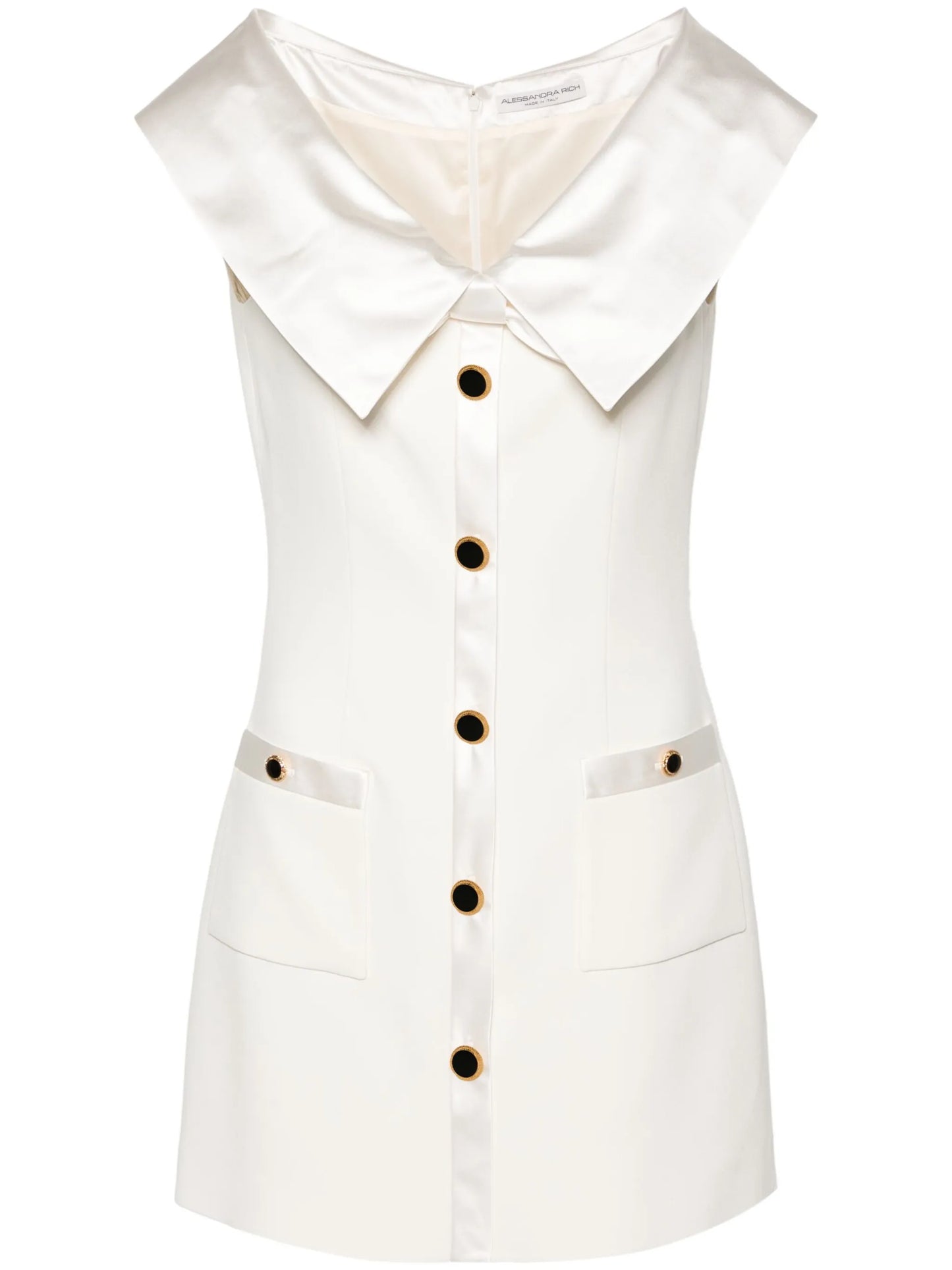 off-shoulder cady minidress