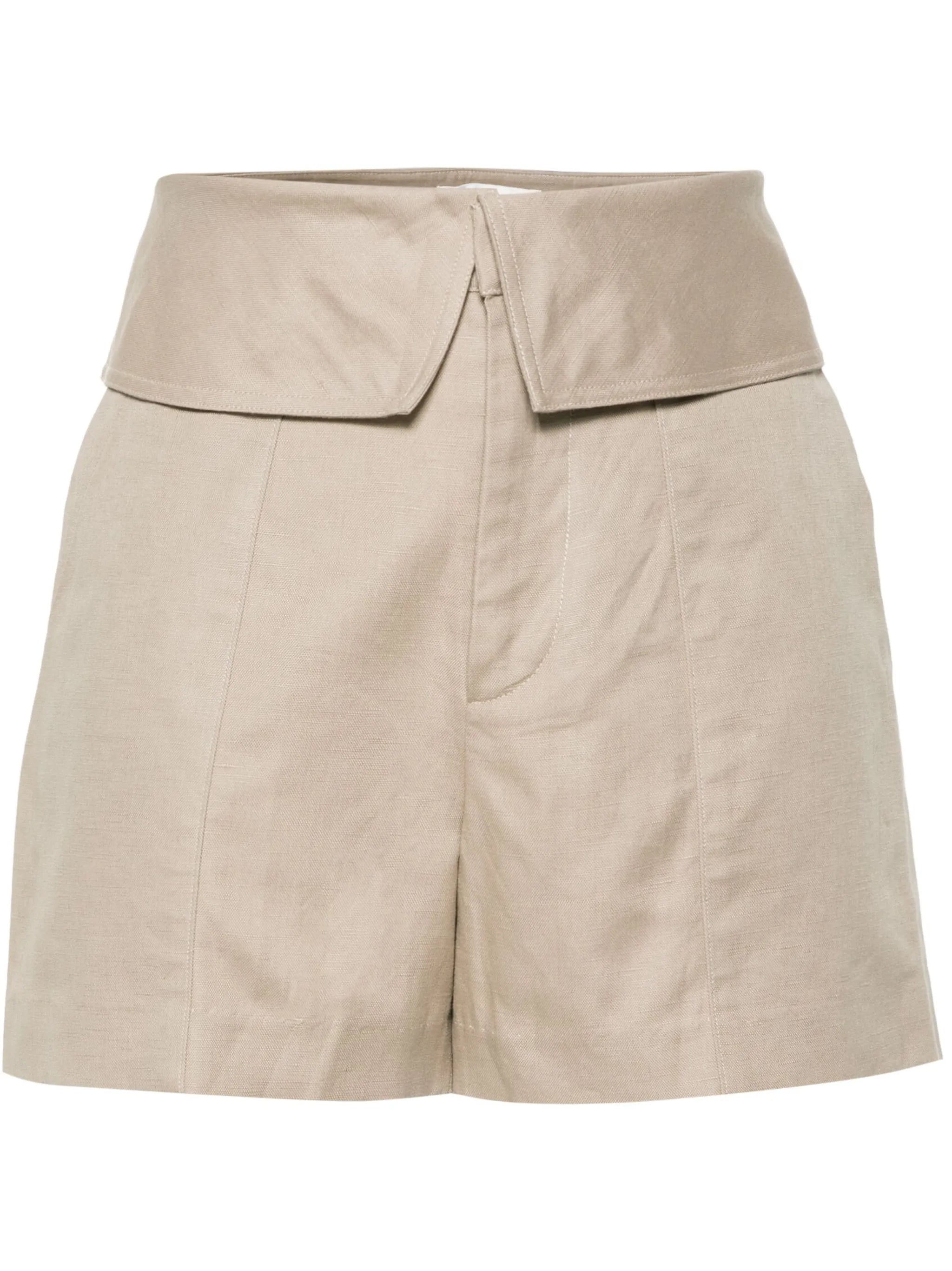 folded-waist shorts