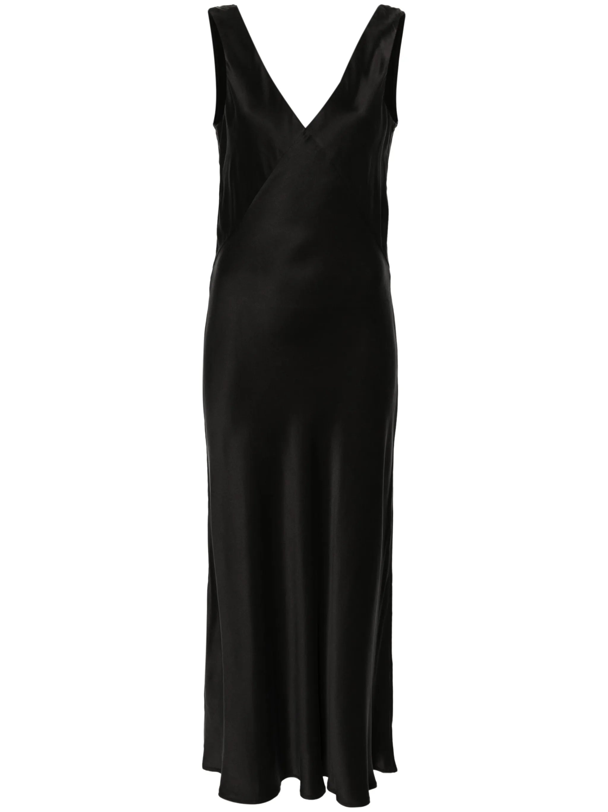 Bordeaux silk maxi dress