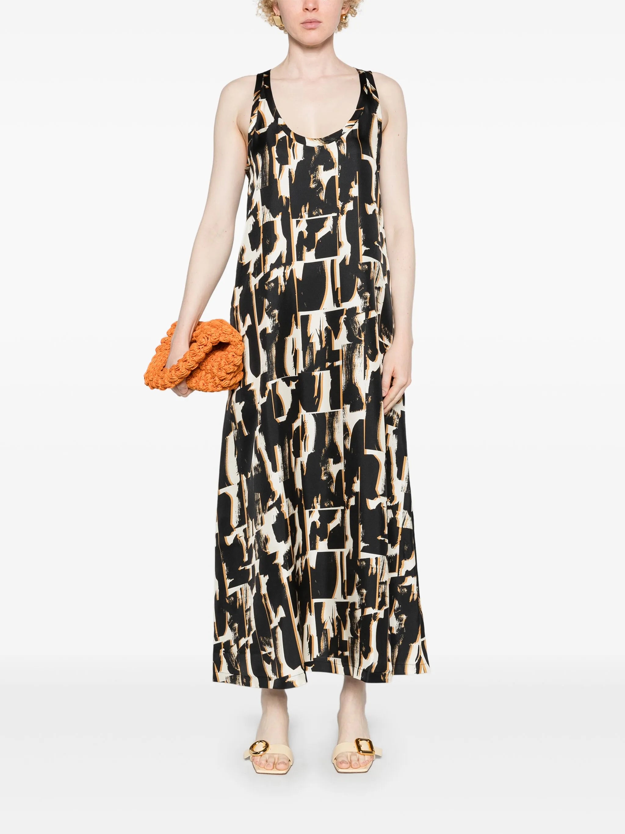 Allie silk midi dress