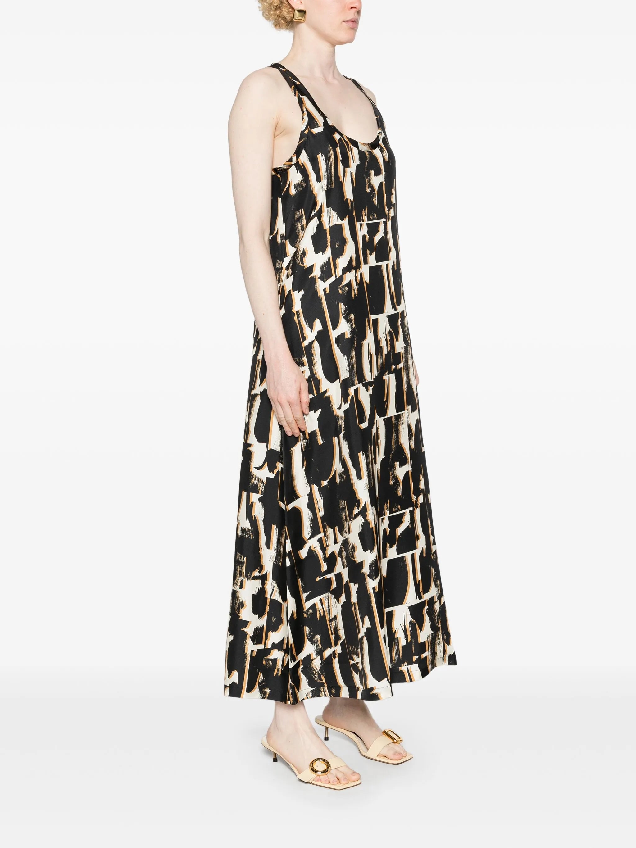 Allie silk midi dress