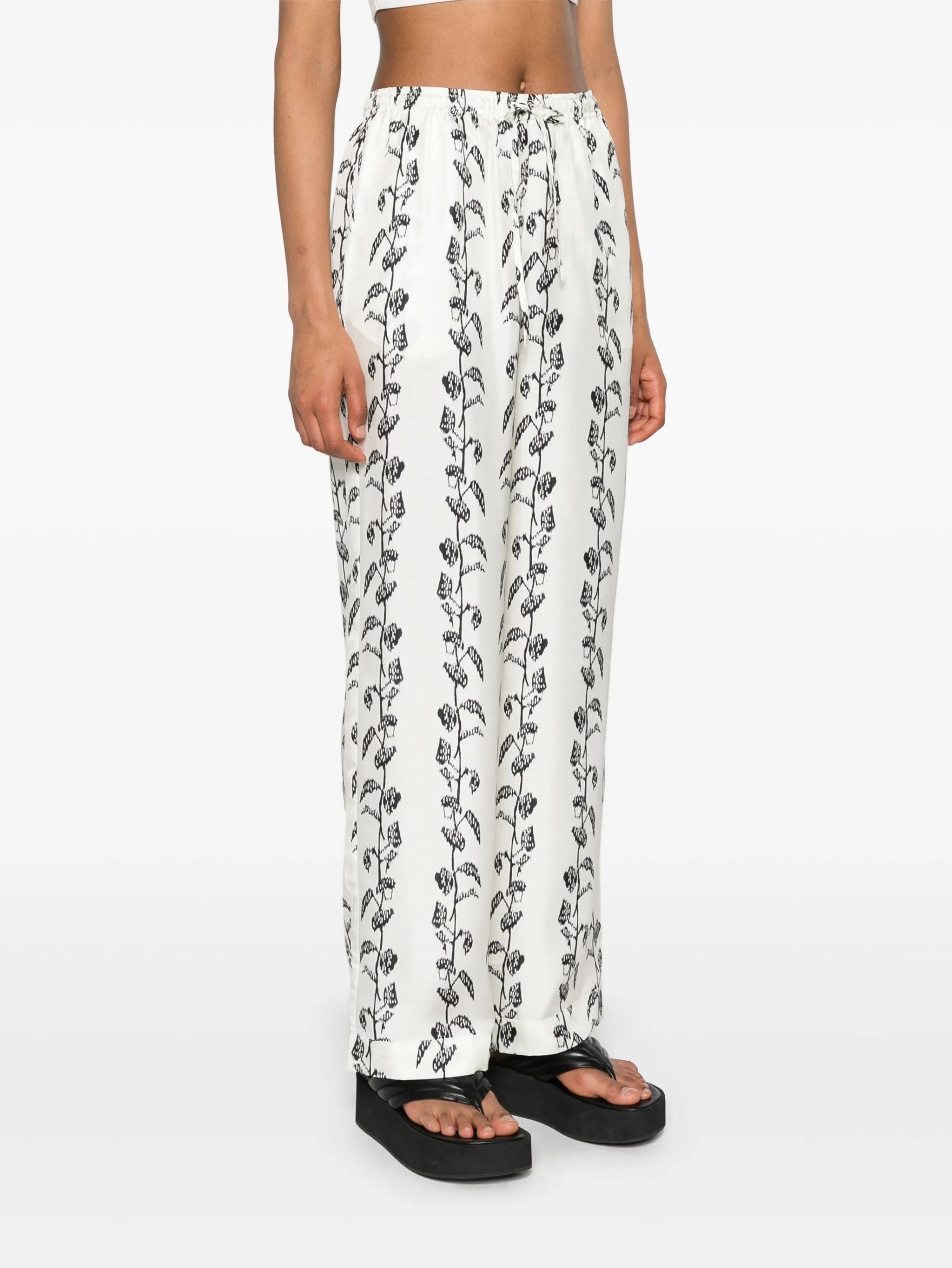 Aurelia mid-rise straight-leg trousers