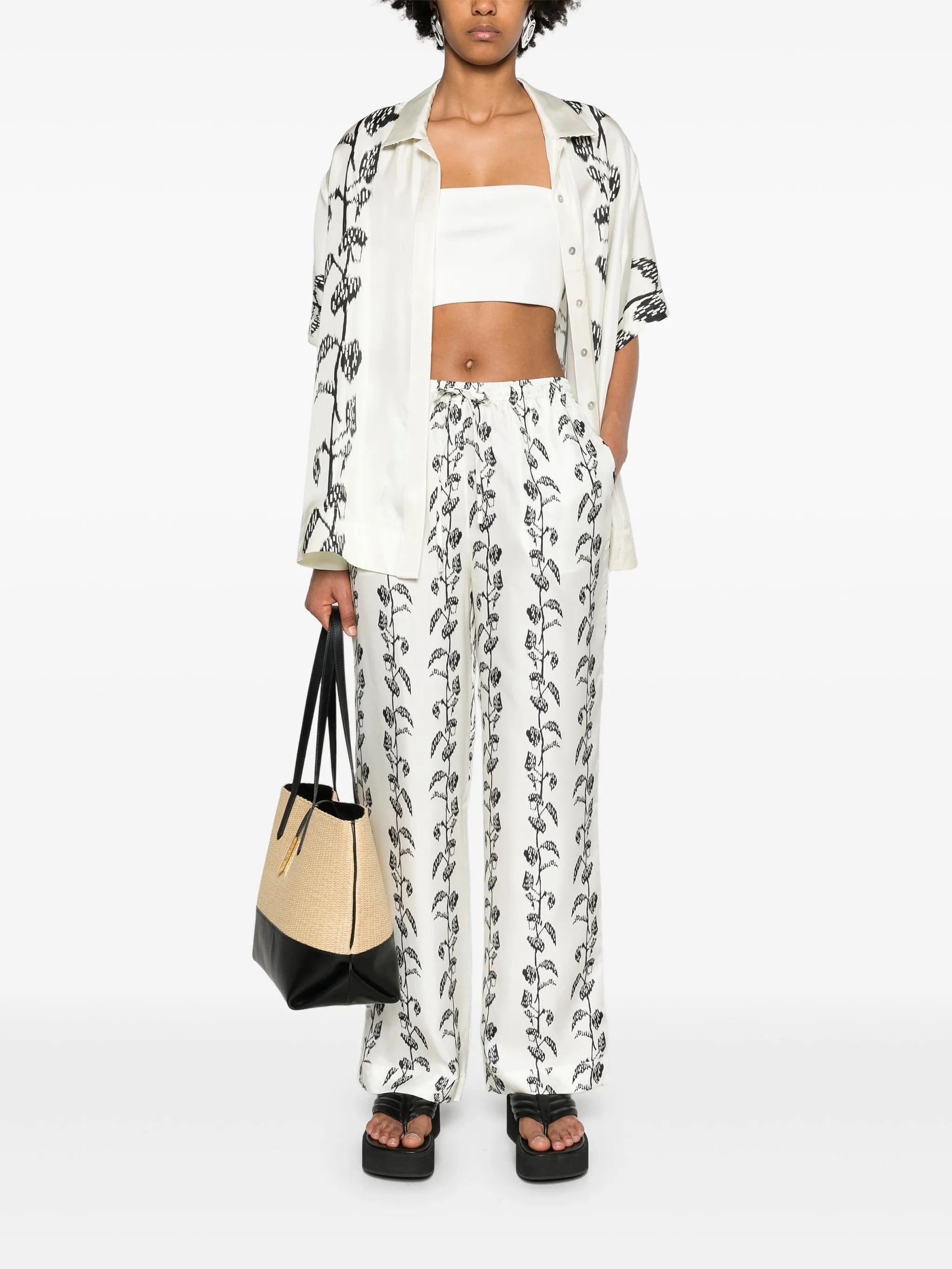 Aurelia mid-rise straight-leg trousers