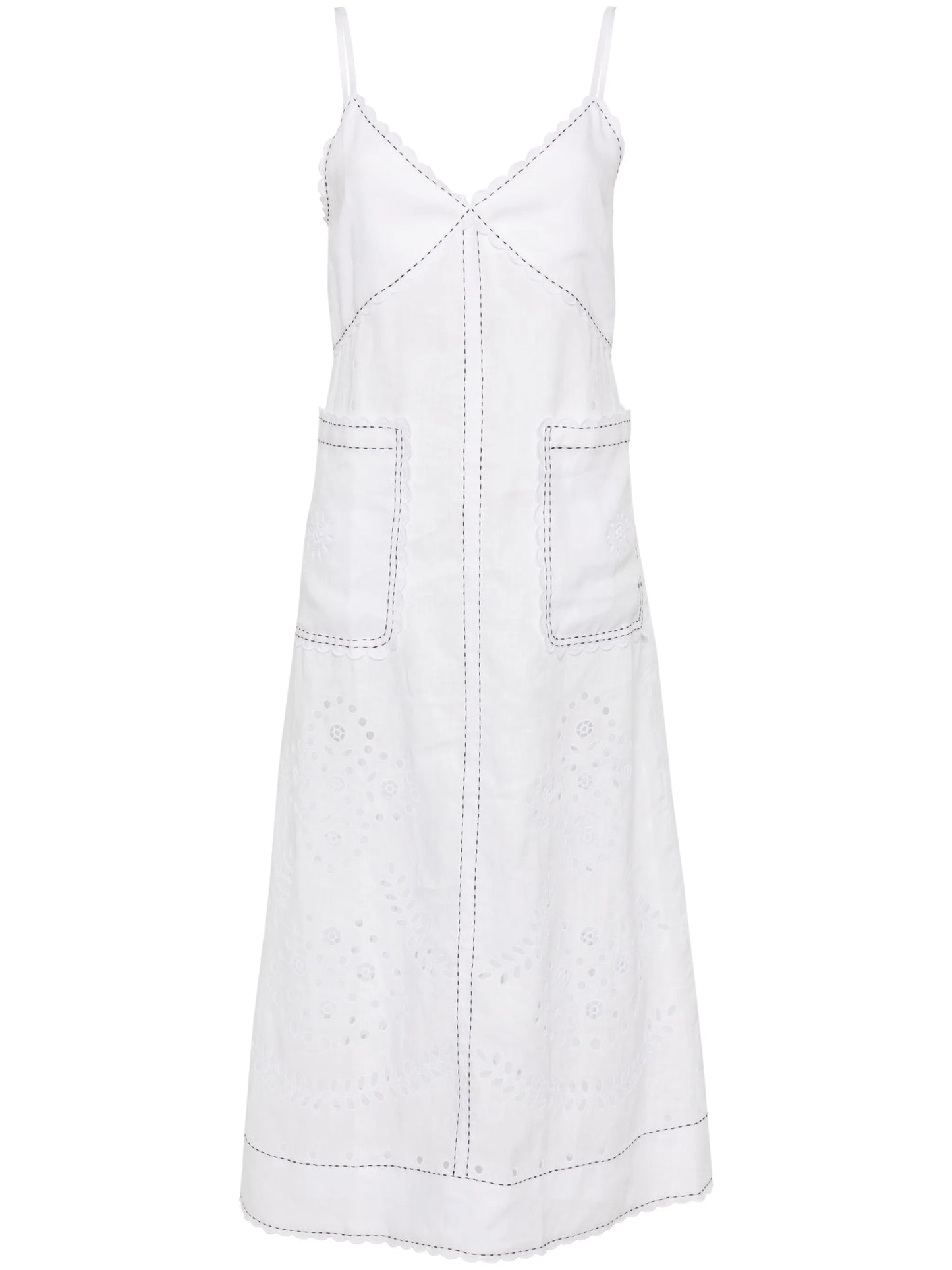 Luna linen midi dress