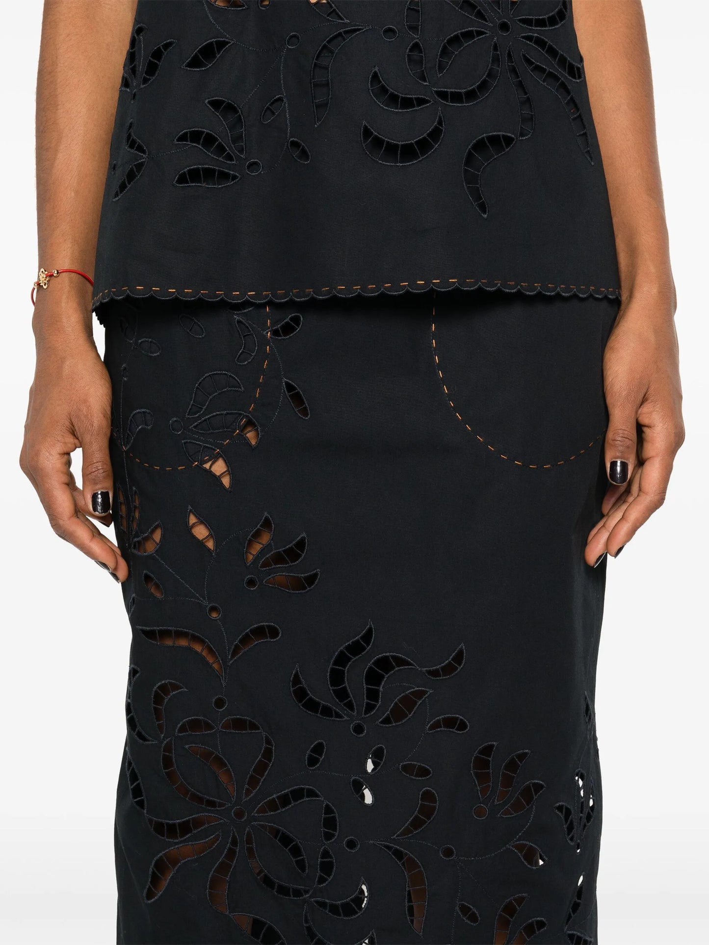 Sisi cotton midi skirt