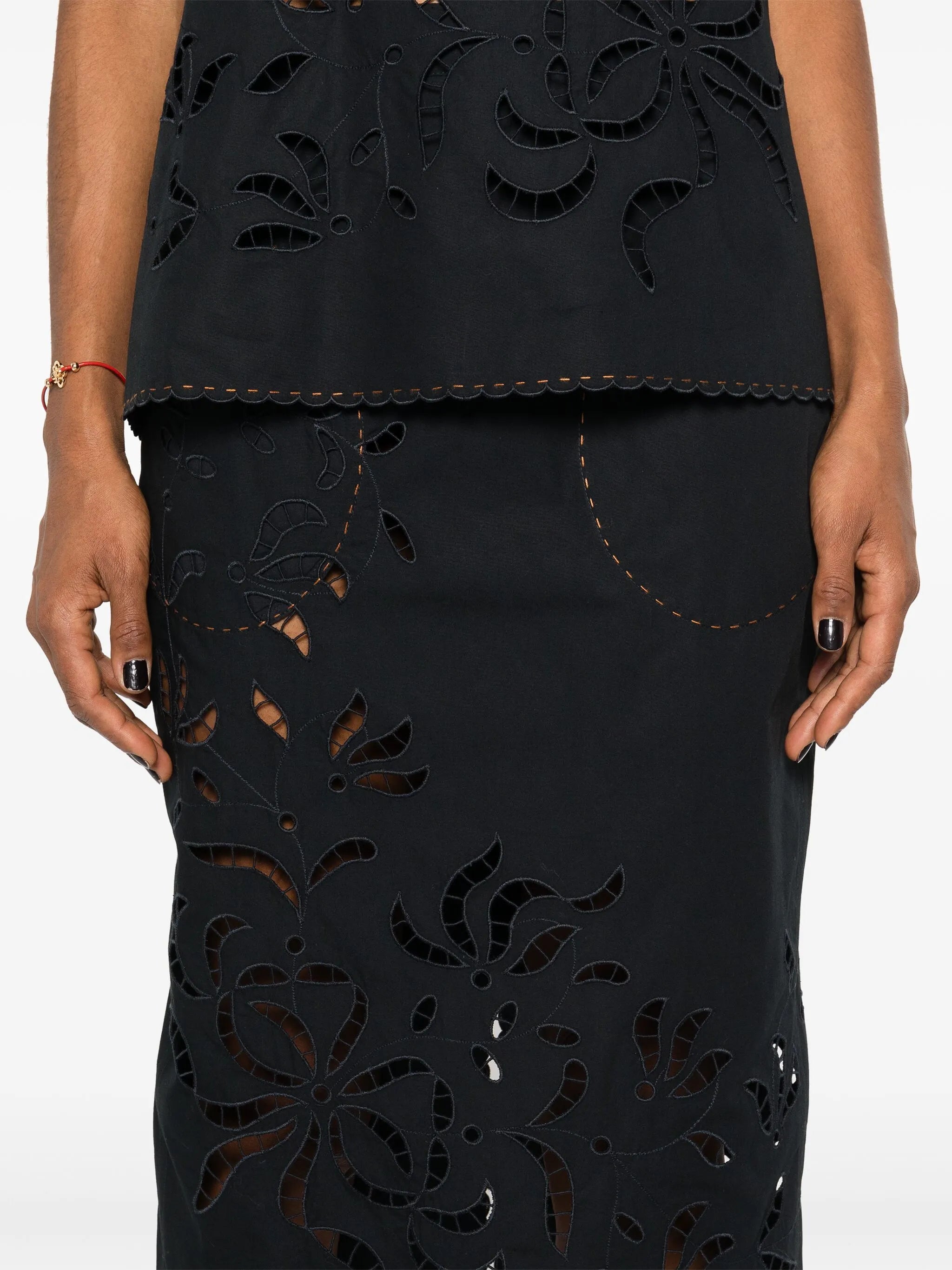 Sisi cotton midi skirt