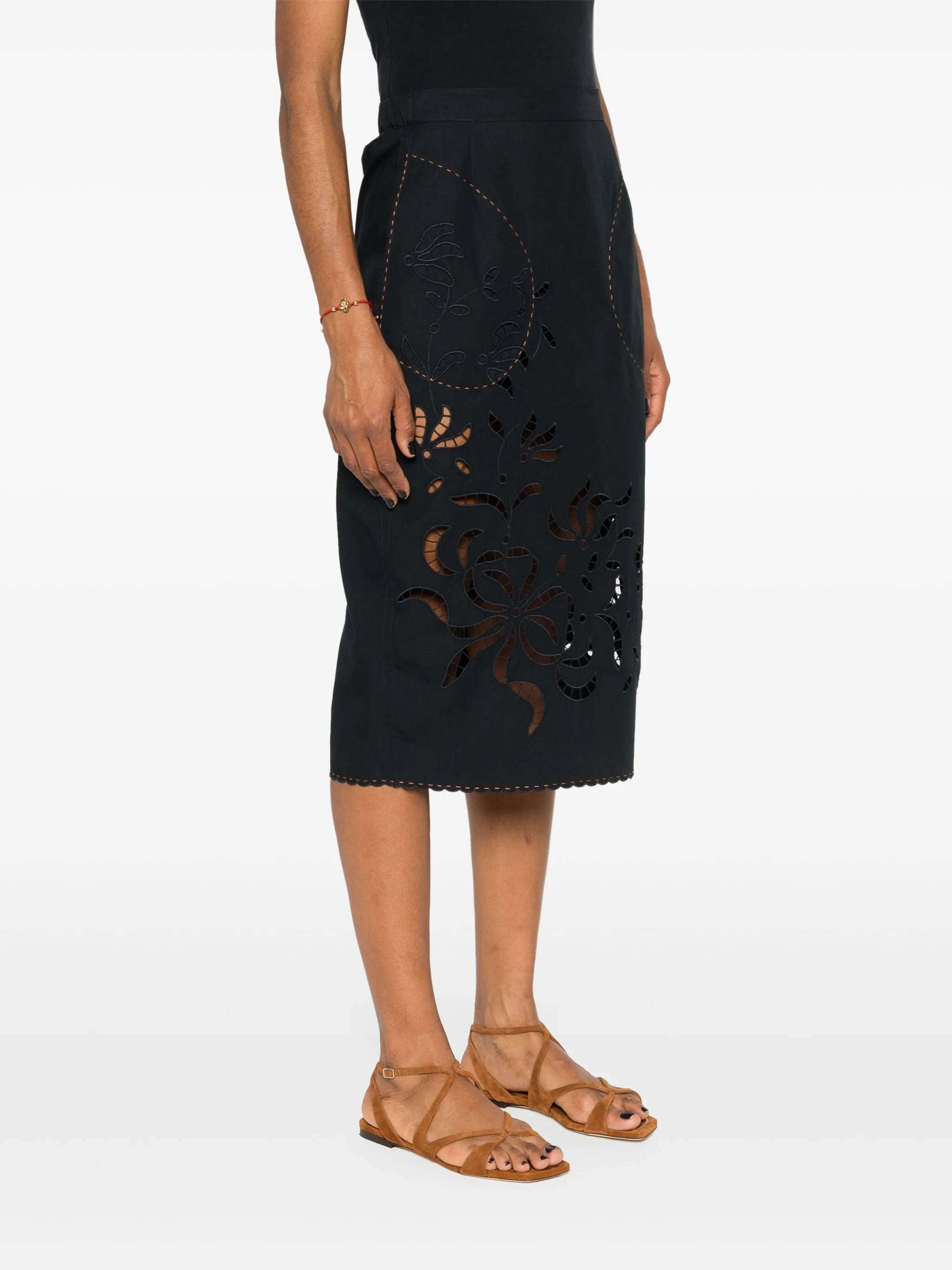 Sisi cotton midi skirt