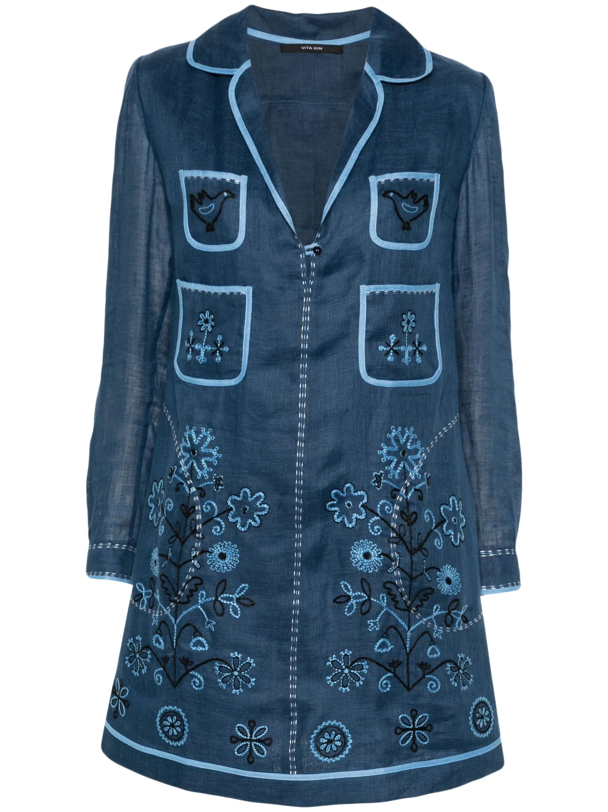 Misha linen mini dress