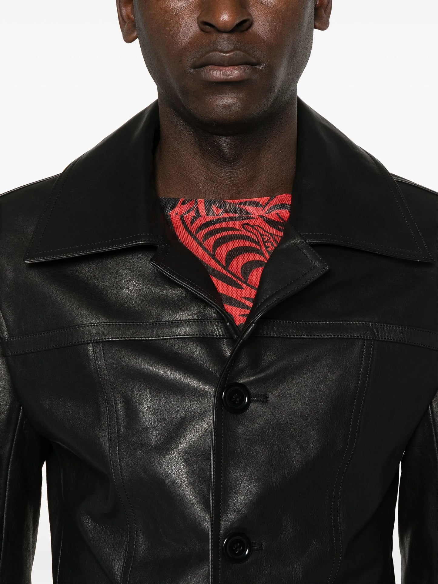 Creep leather jacket