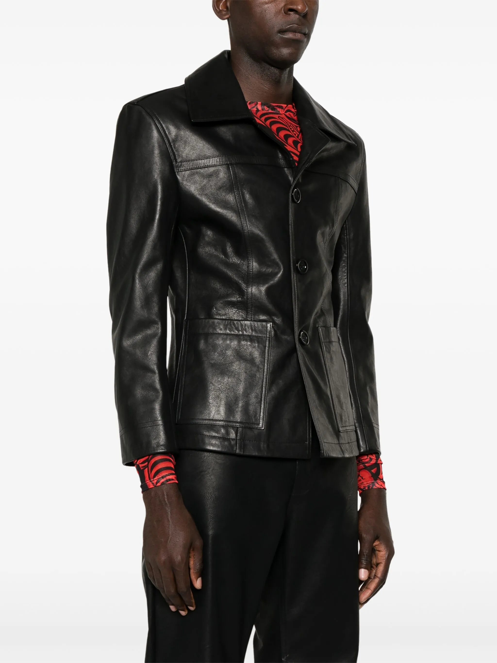 Creep leather jacket