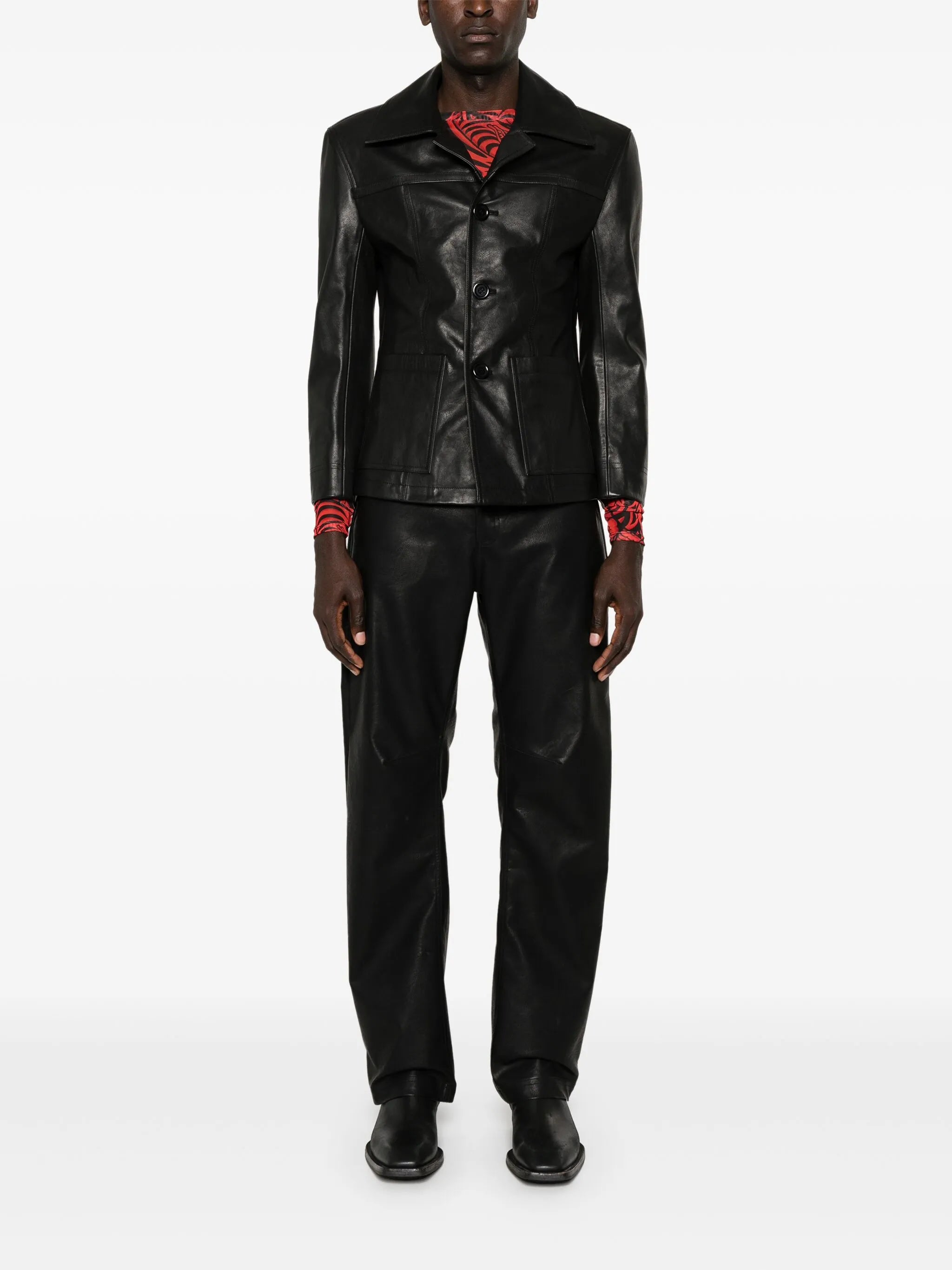 Creep leather jacket