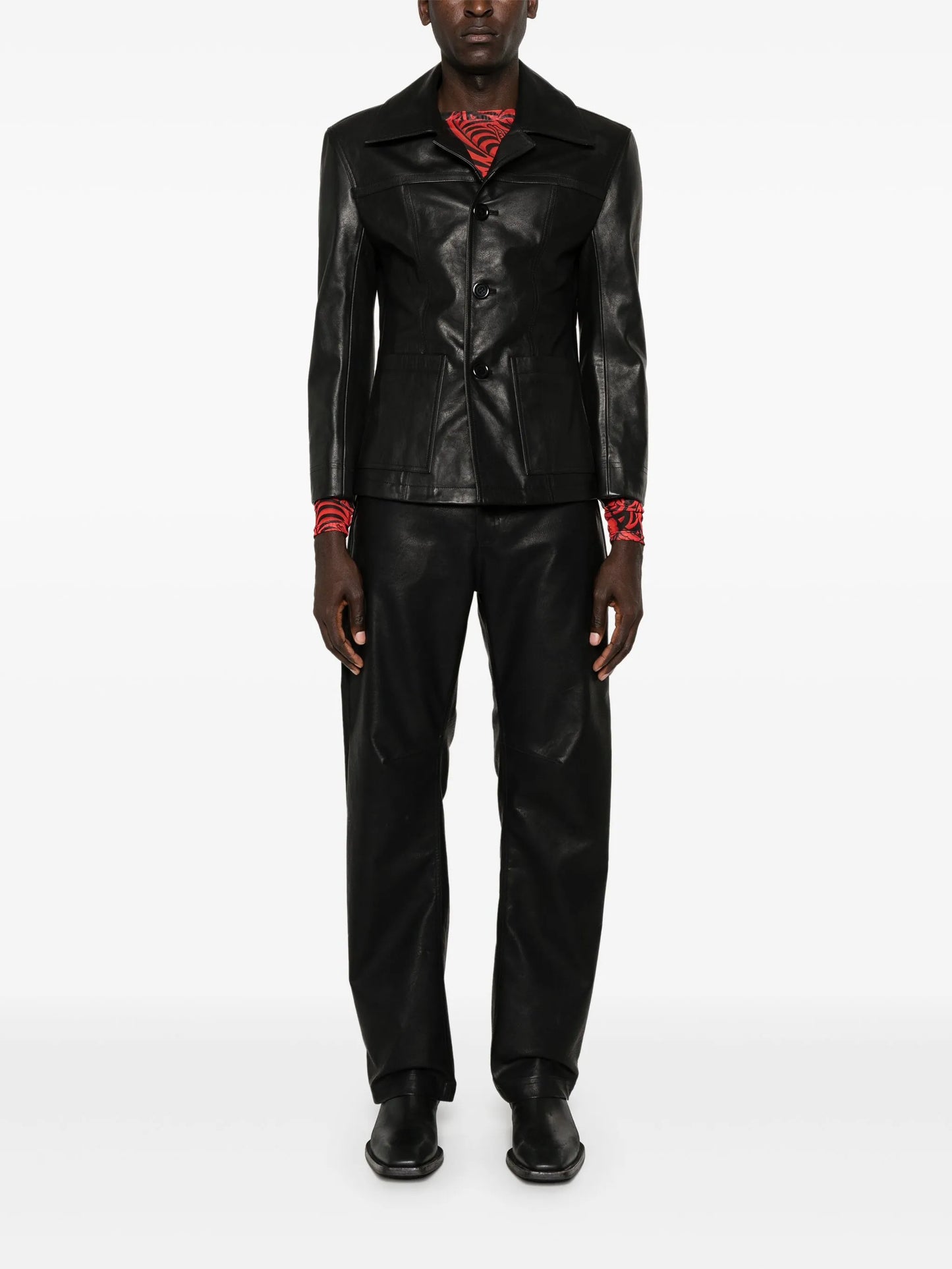 Creep leather jacket