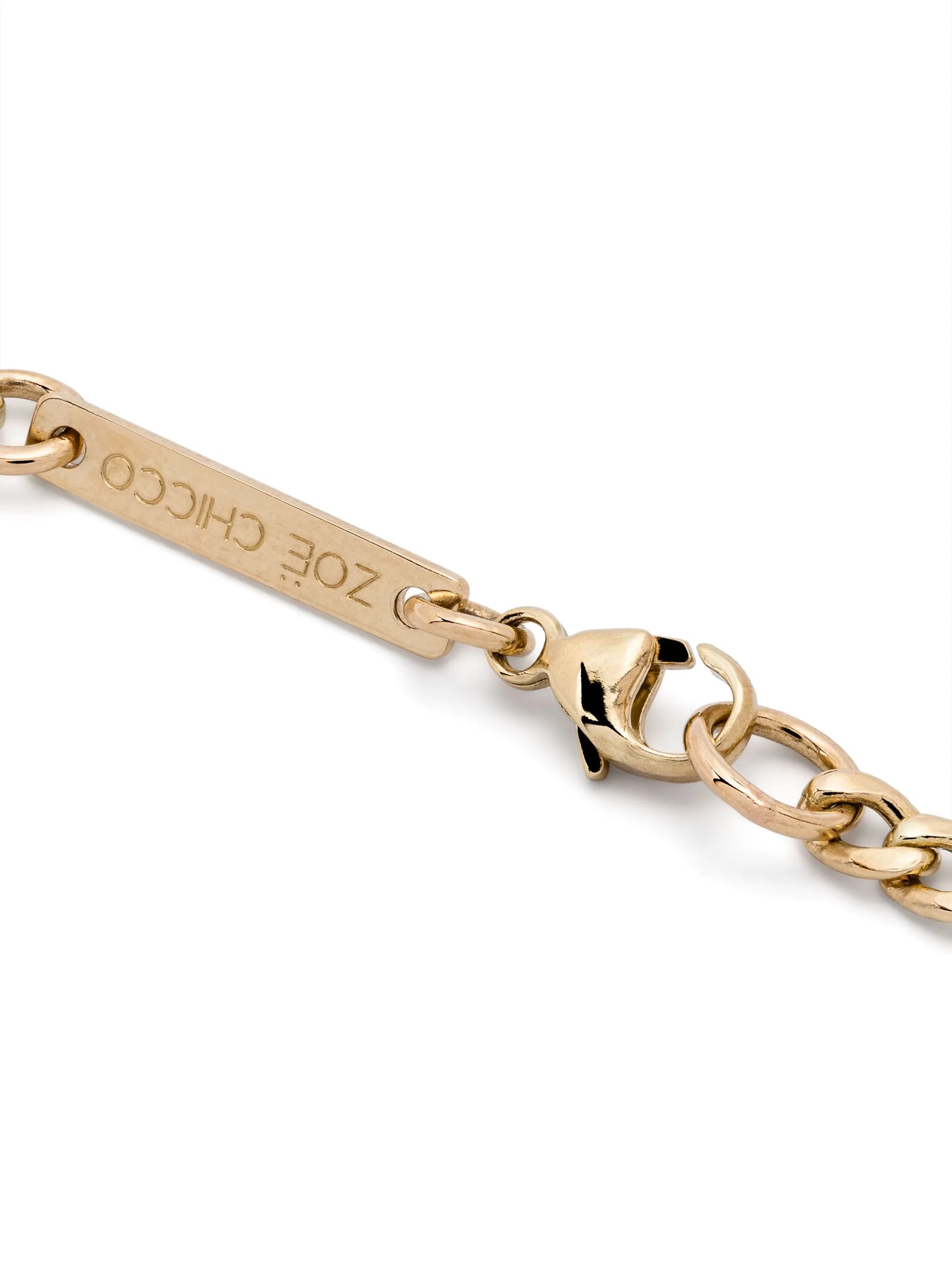 14kt yellow gold tennis-segment diamond necklace