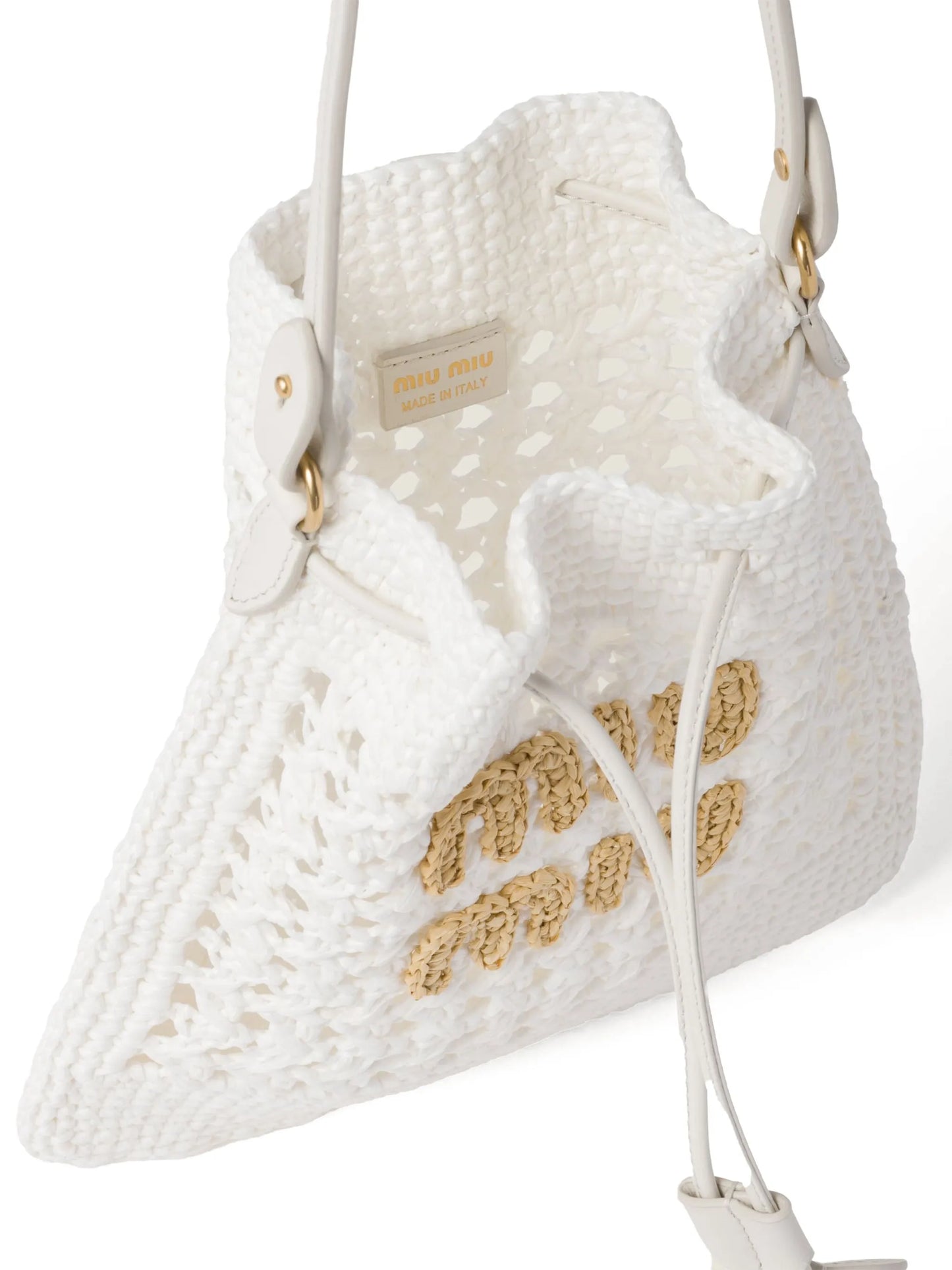 woven raffia mini bag