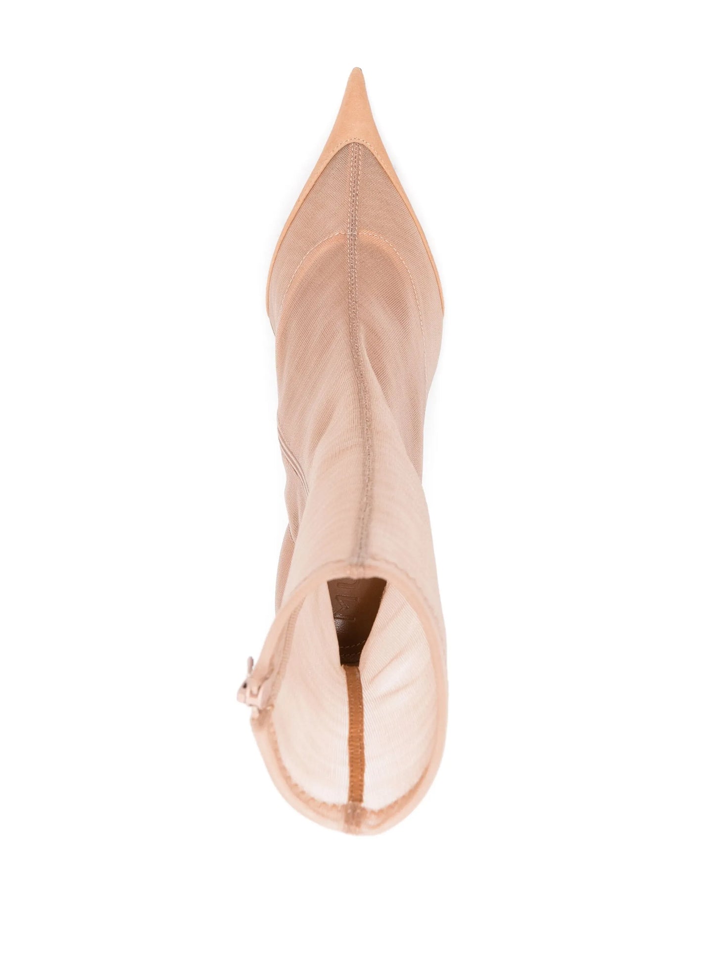 100mm semi-sheer ankles boots