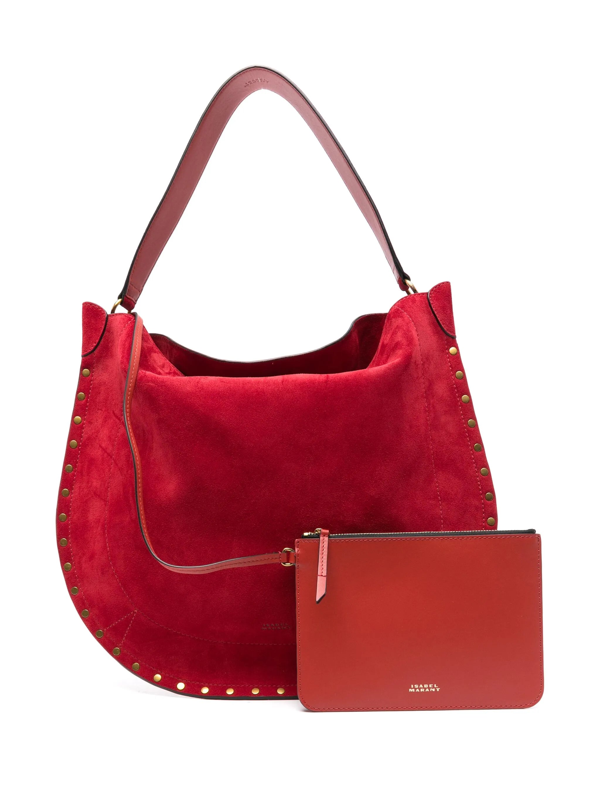 Oskan suede shoulder bag