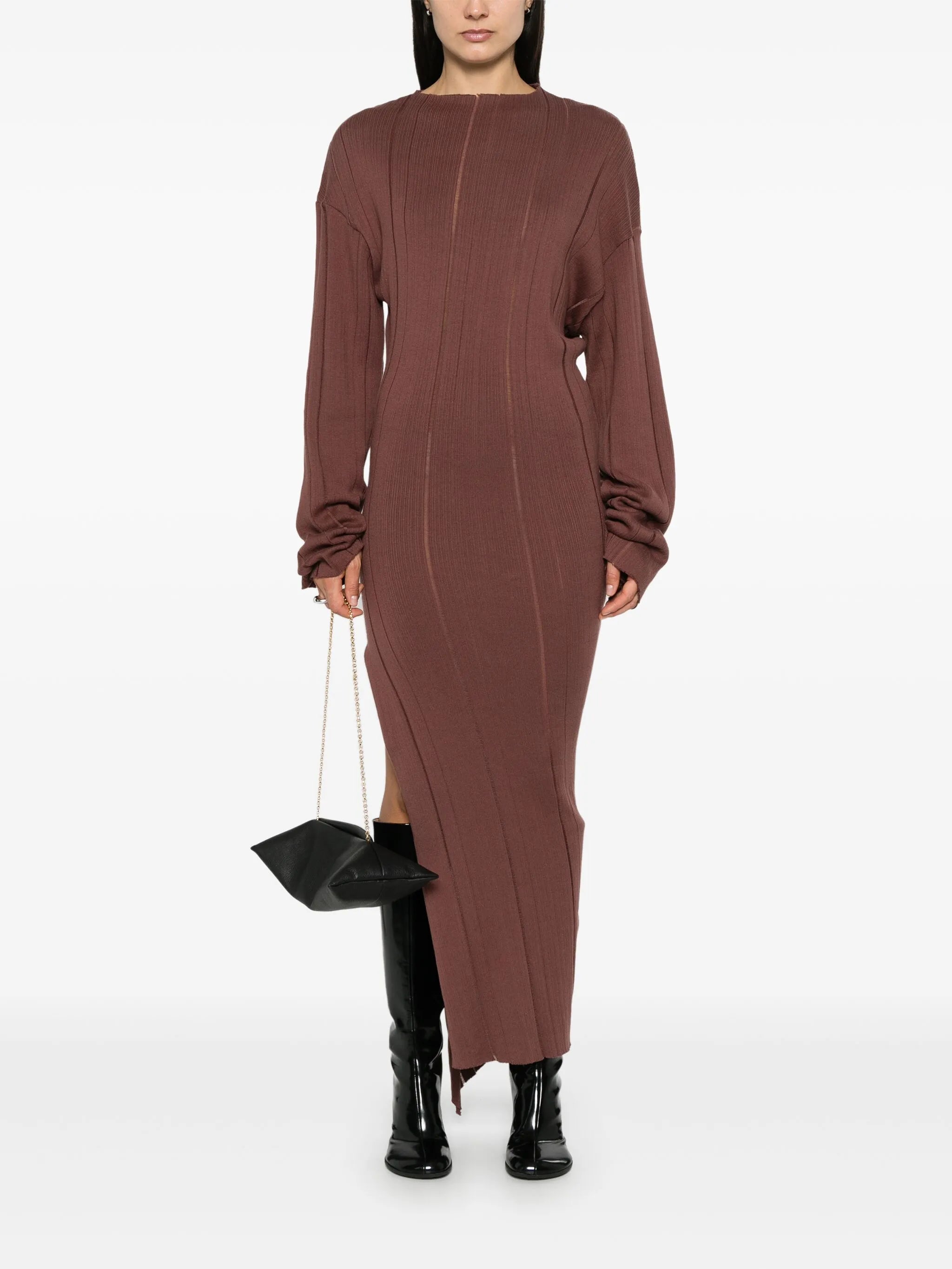 knitted maxi dress