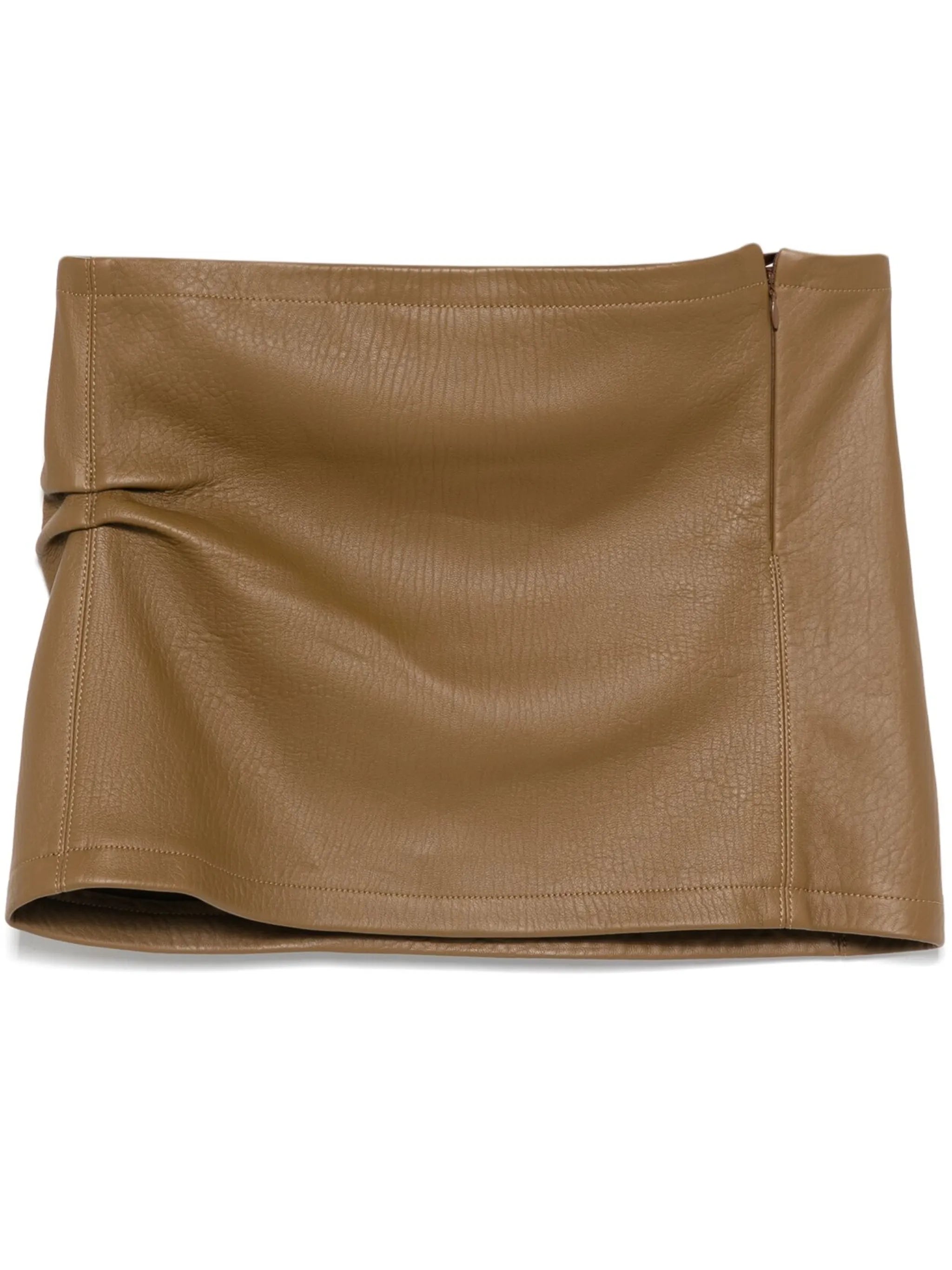 leather mini skirt
