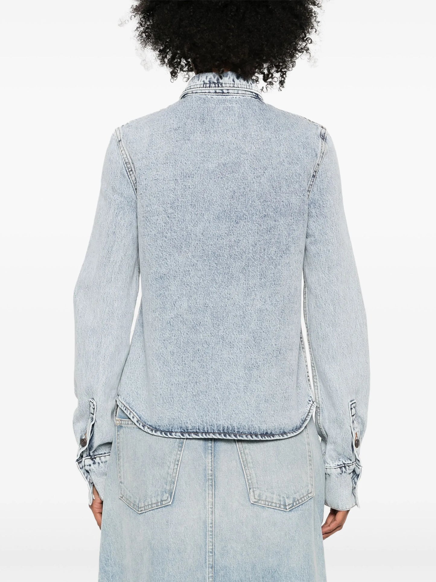 long-sleeve denim shirt