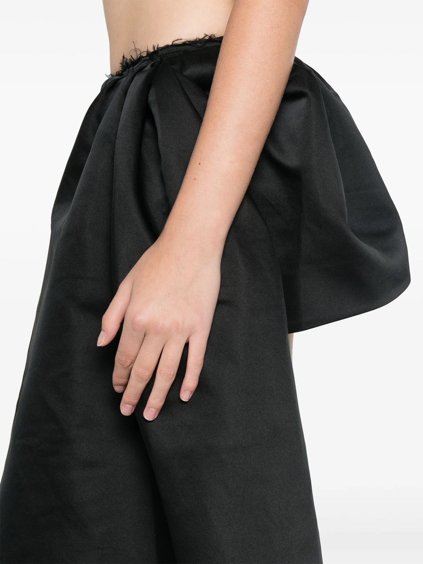 irregular midi skirt