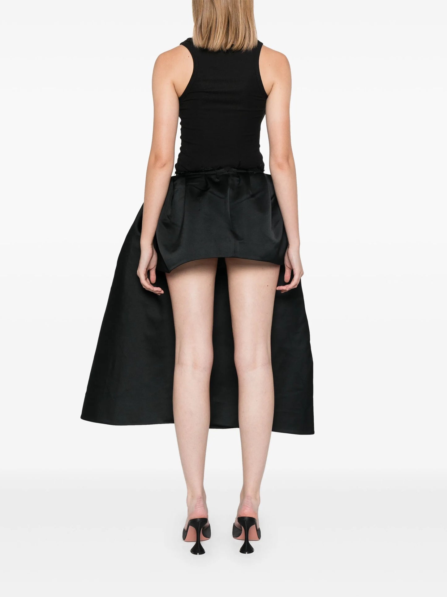 irregular midi skirt