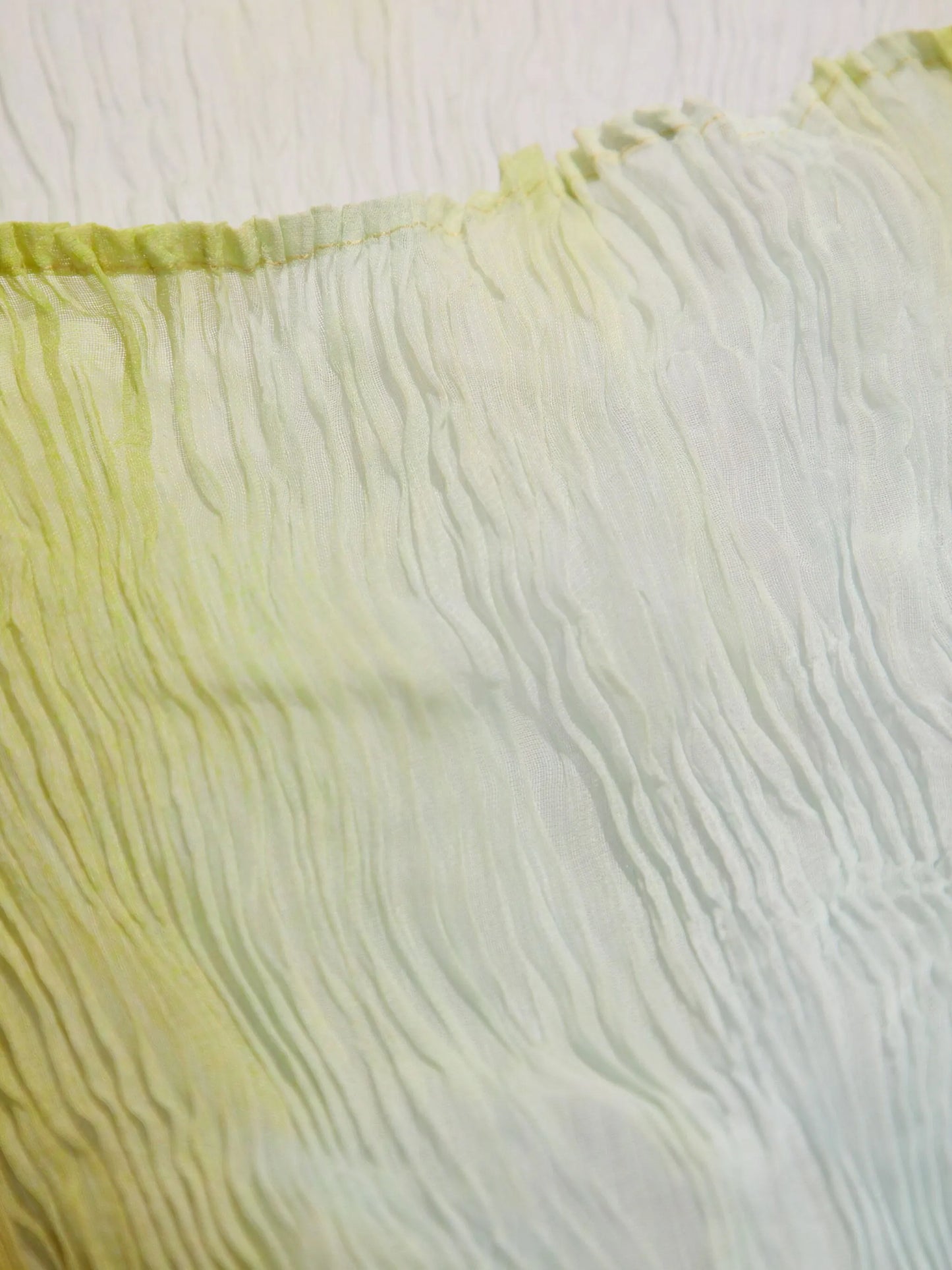gradient-effect chiffon top
