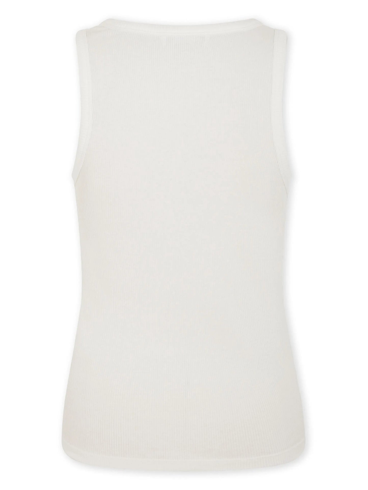 asymmetric gathered-detail tank top