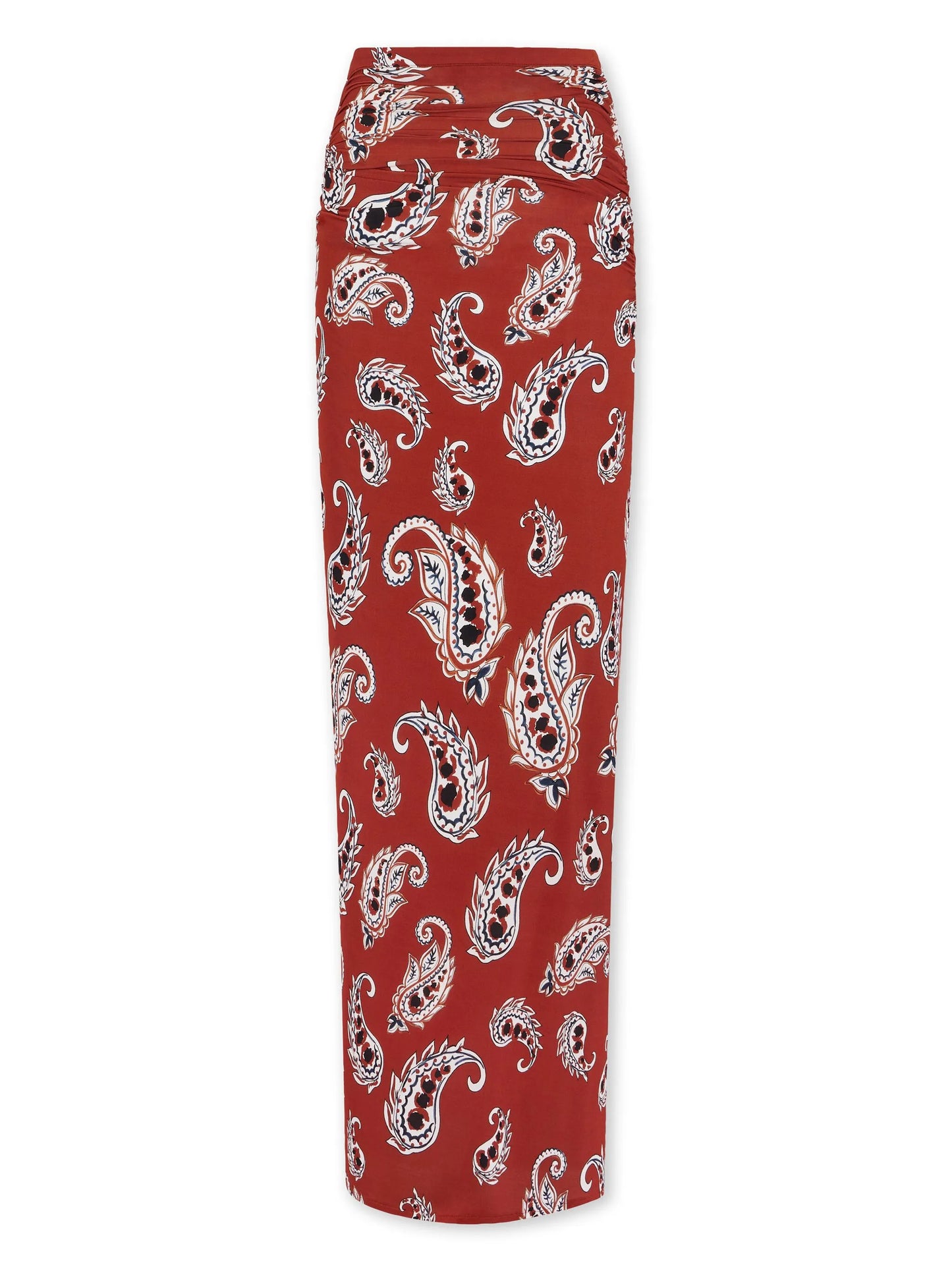 Paisley long split skirt