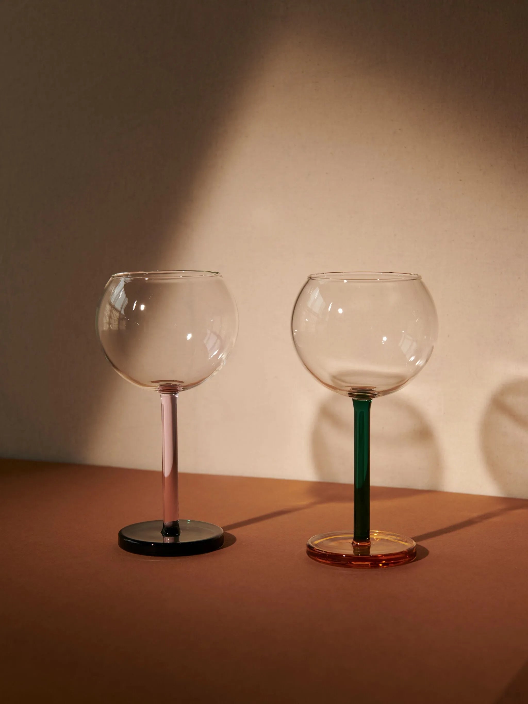 Bilboquet translucent wine glasses (set of two)